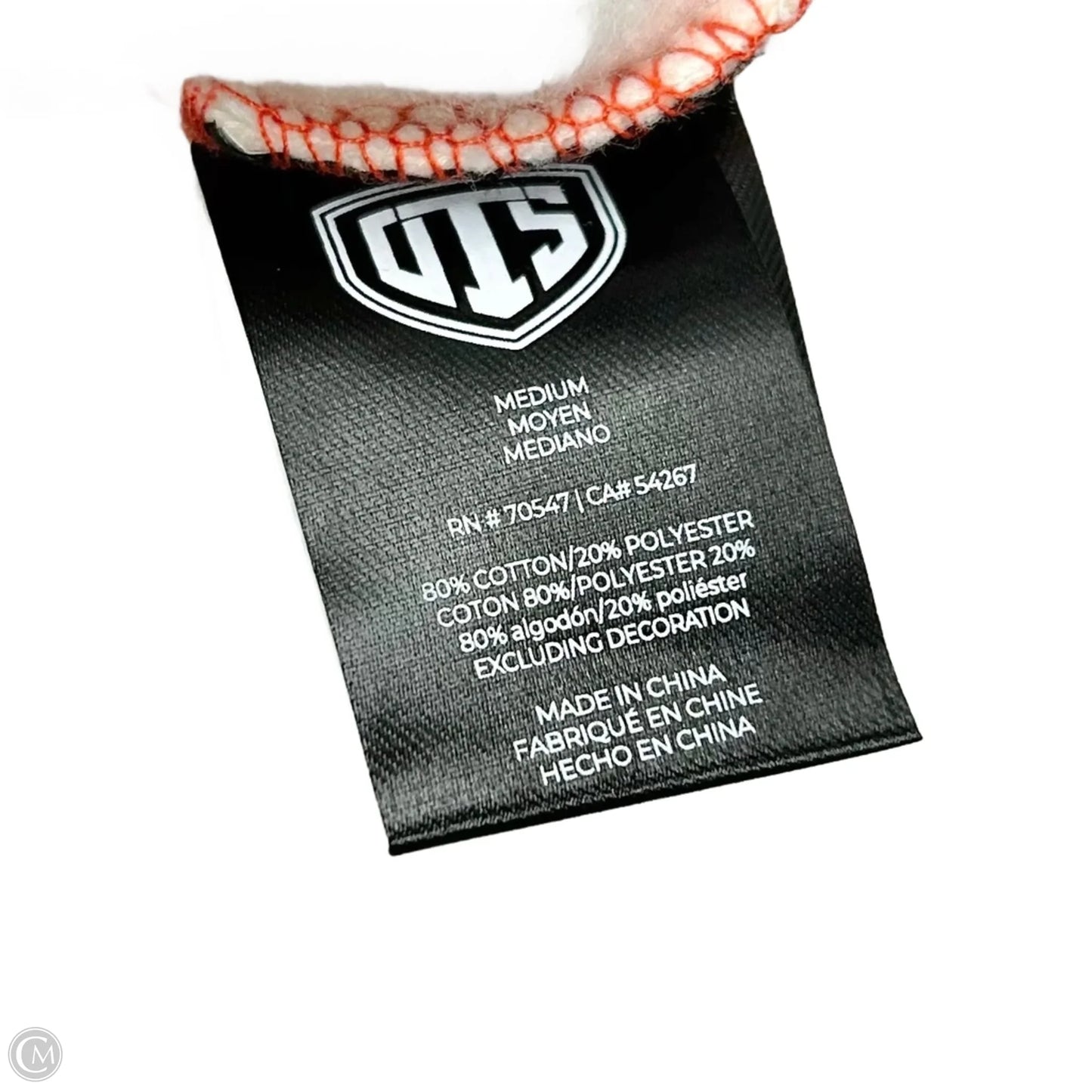 Top Long Sleeve By Gts In Black & Orange, Size: M