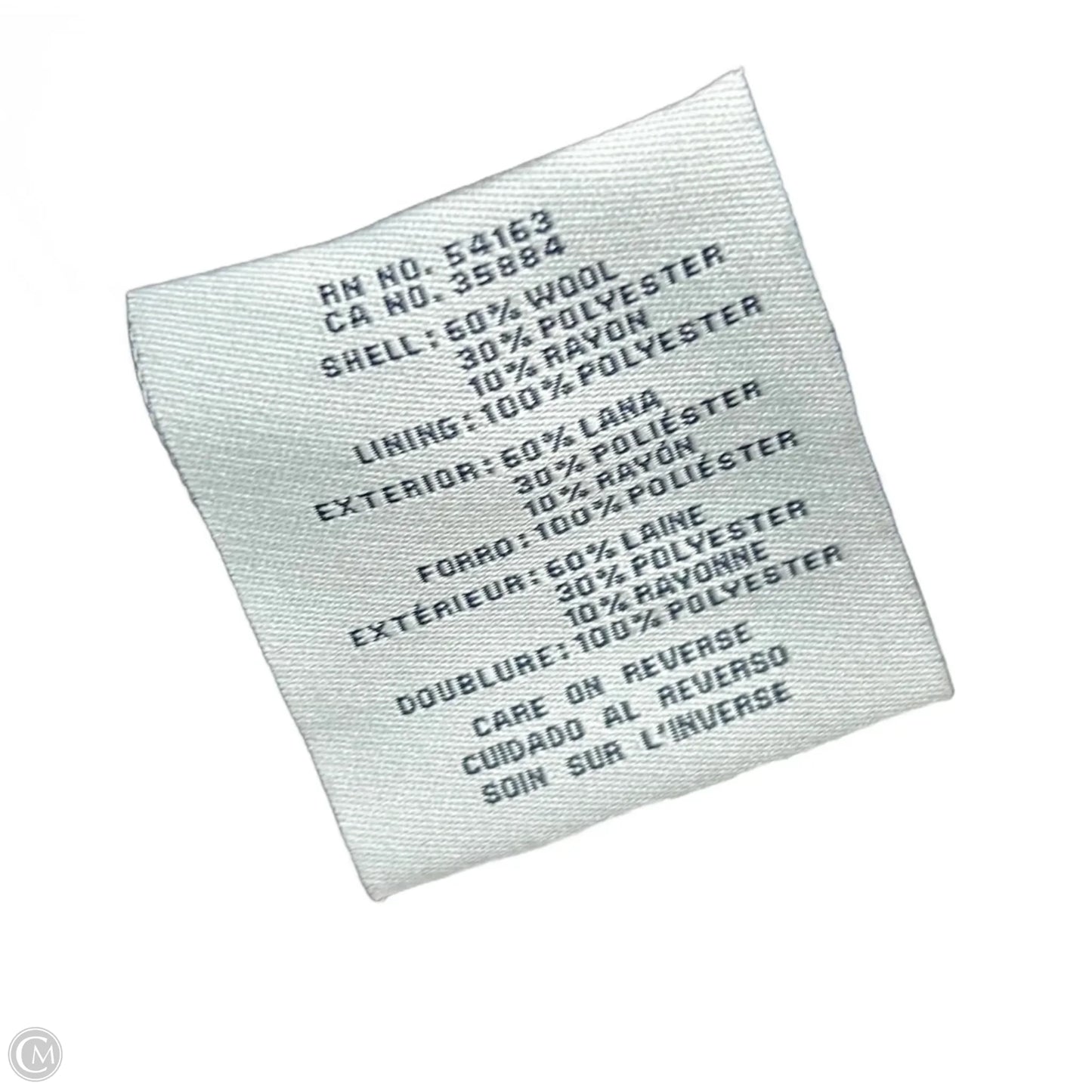 Coat Peacoat By Cole-haan In Maroon, Size: M