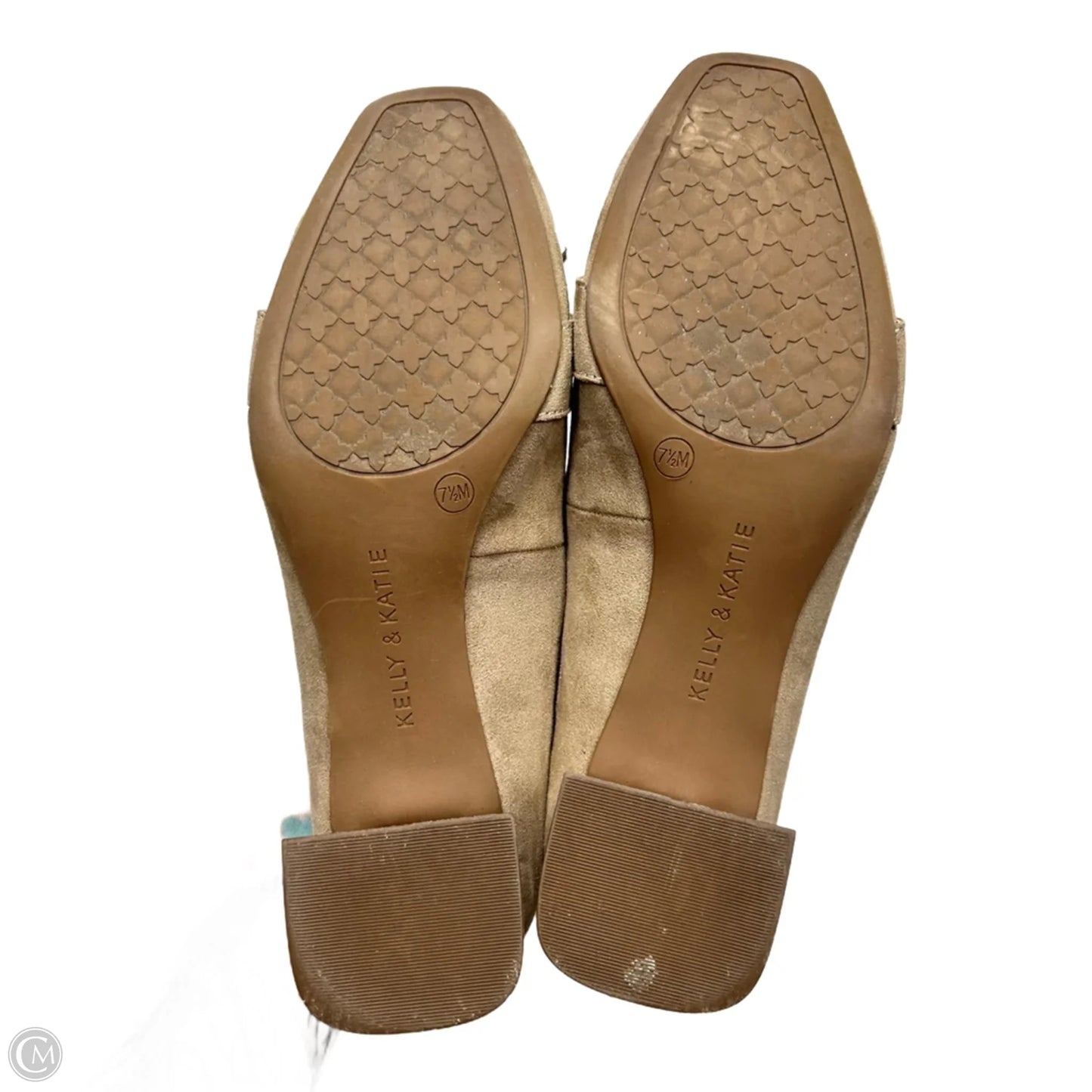 Shoes Heels Block By Kelly And Katie In Tan, Size: 7.5