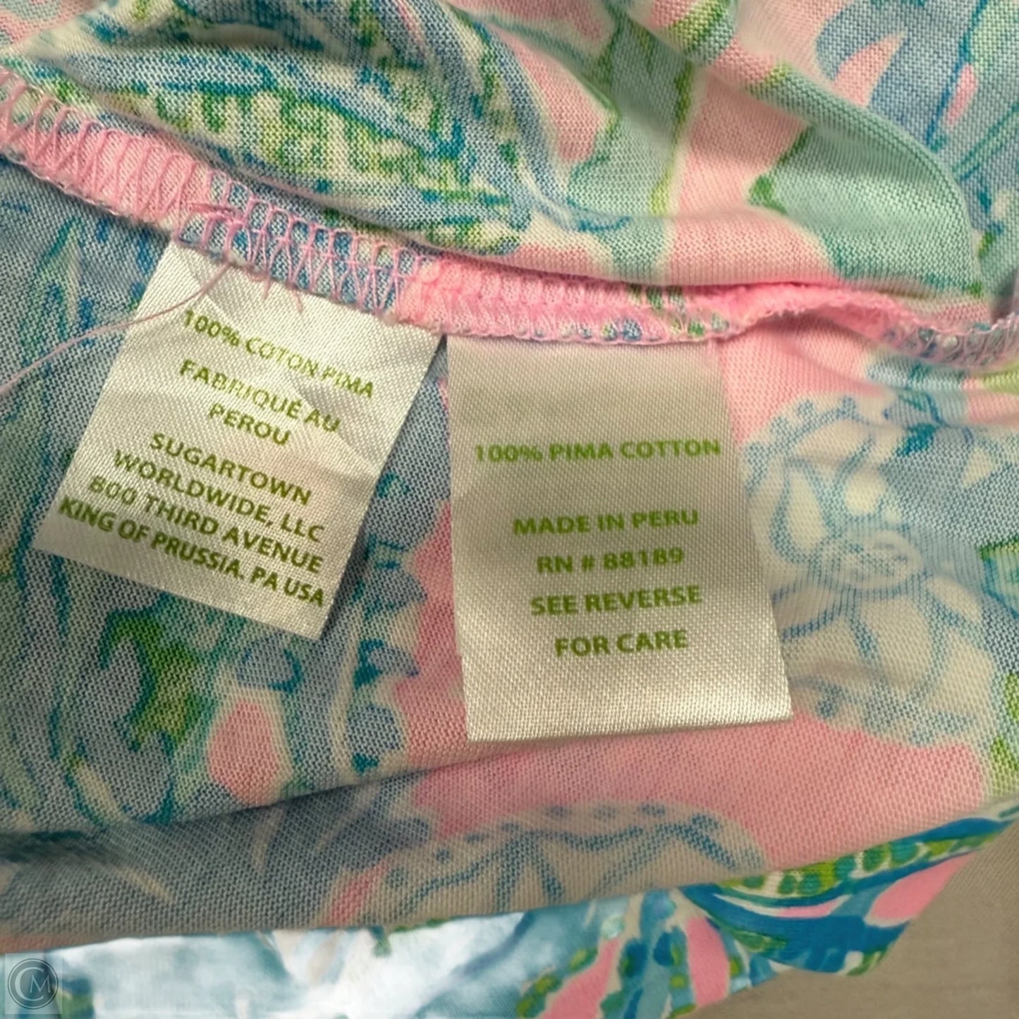 Dress Designer By Lilly Pulitzer In Blue & Green, Size: M