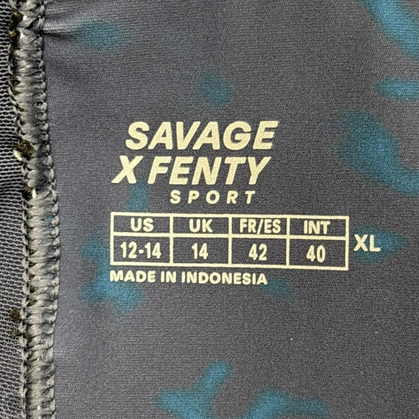 Athletic Leggings By Savage X Fenty In Tie Dye Print, Size: L