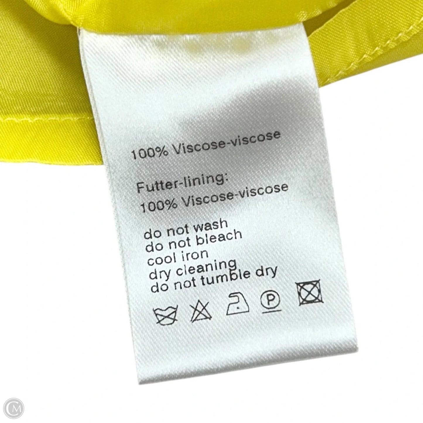 Dress Party Midi By Akris In Yellow, Size: S