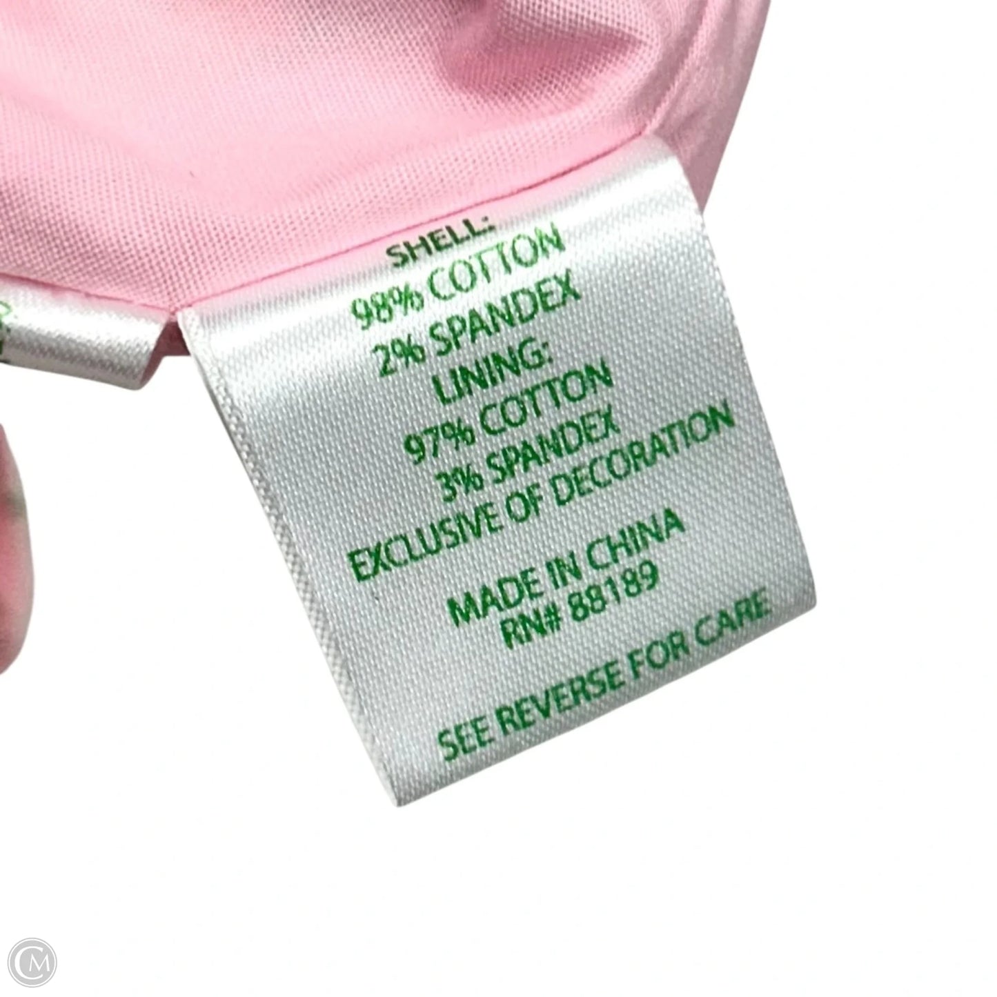 Dress Designer By Lilly Pulitzer In Green & Pink, Size: M