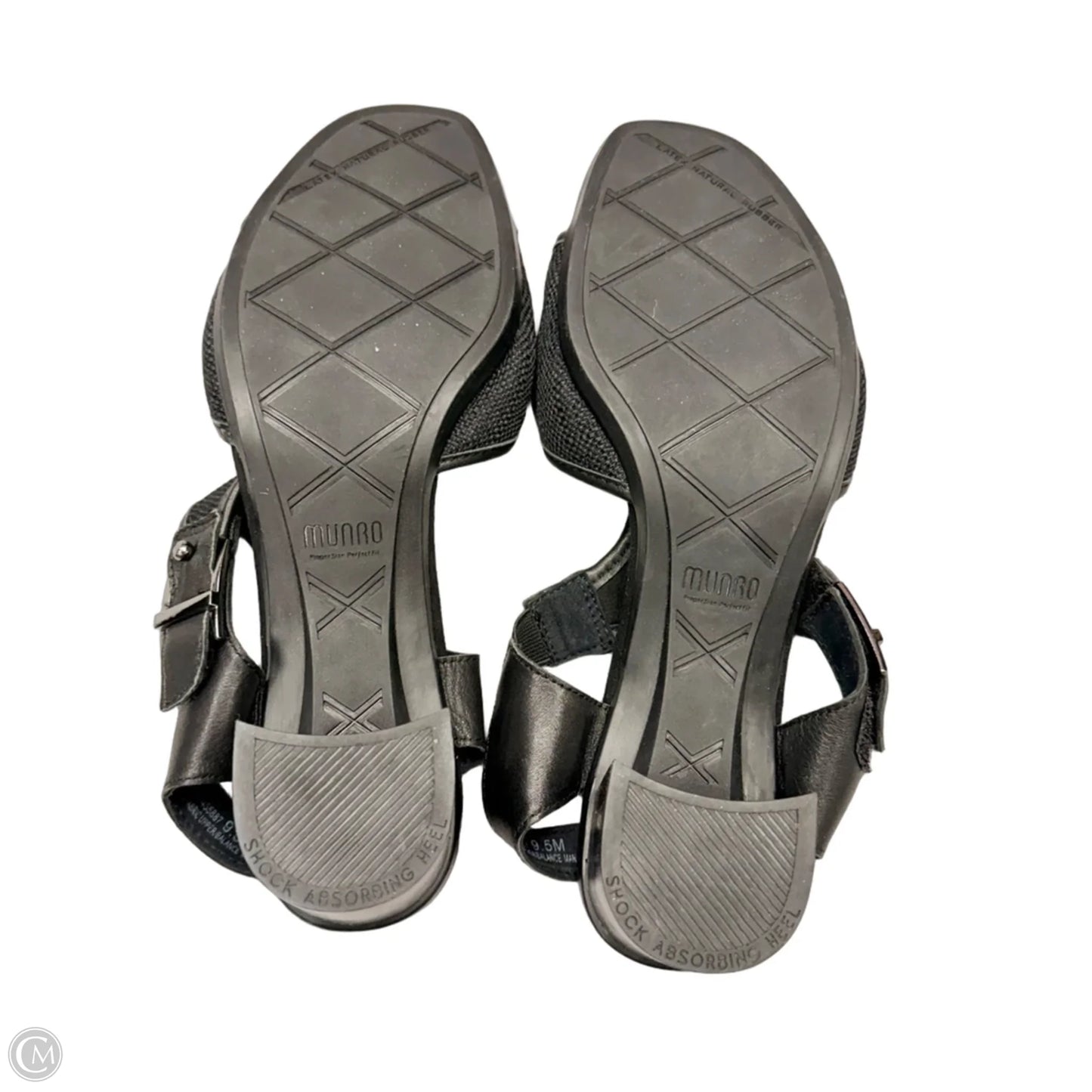 Sandals Heels Block By Munro In Black, Size: 9.5