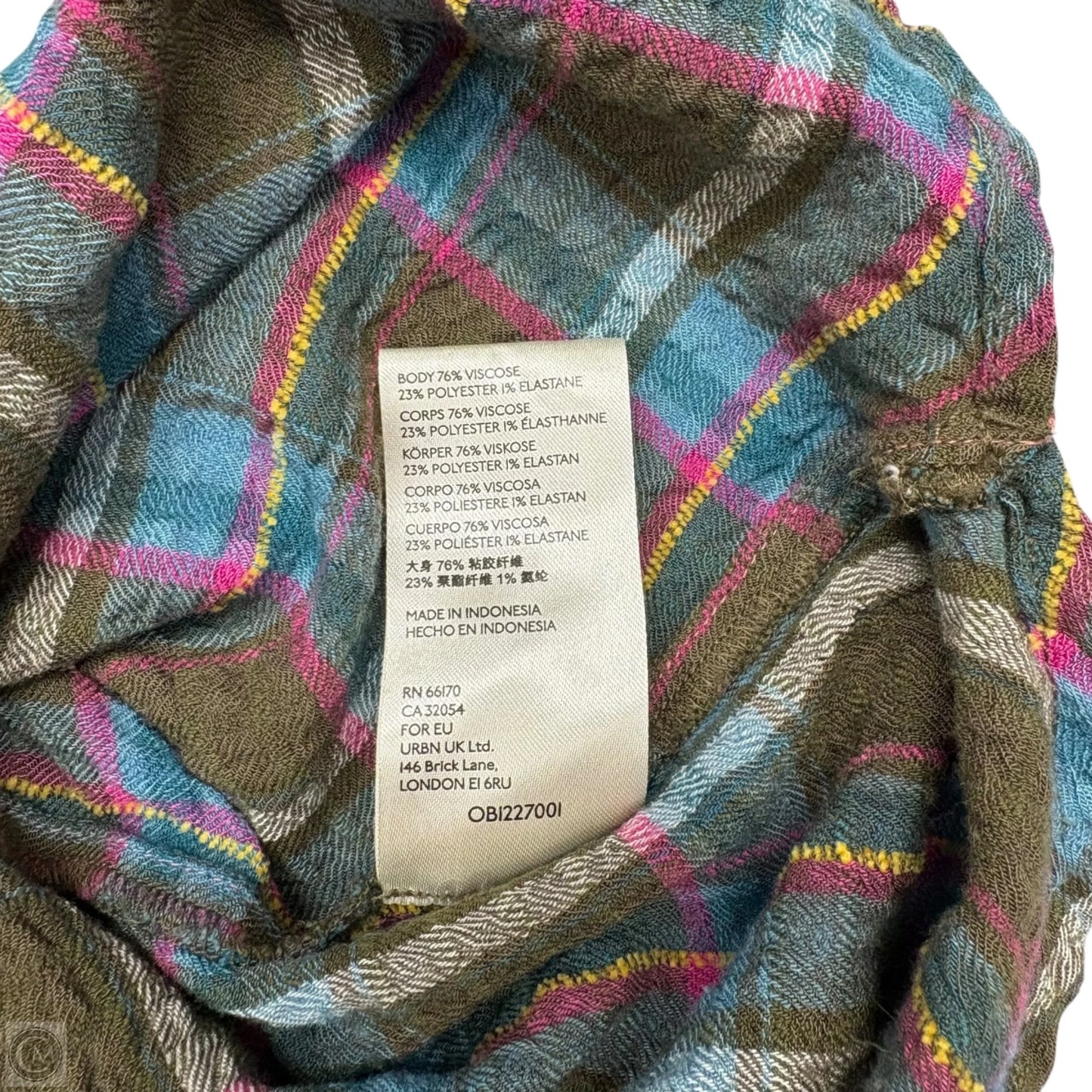 Top Long Sleeve By Pilcro In Plaid Pattern, Size: M