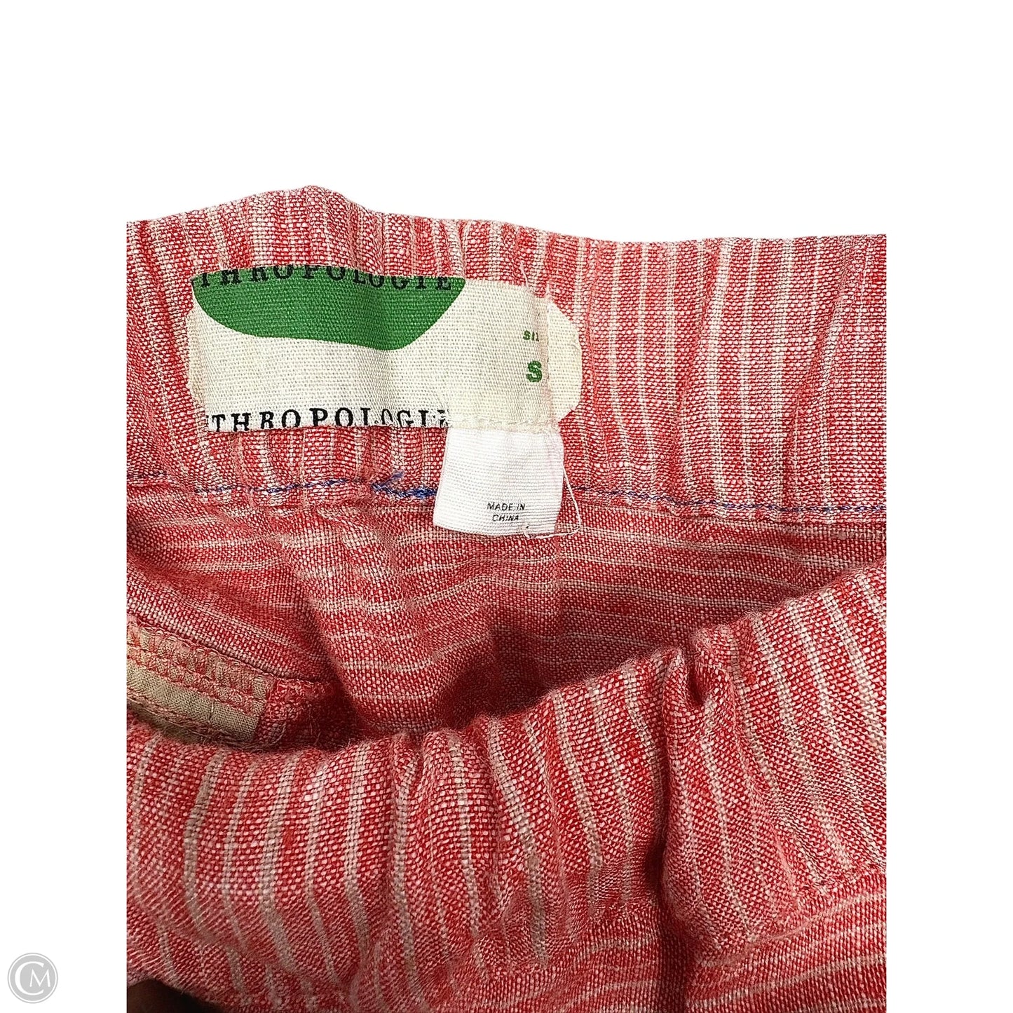 Pants Linen By Anthropologie In Striped Pattern, Size: S