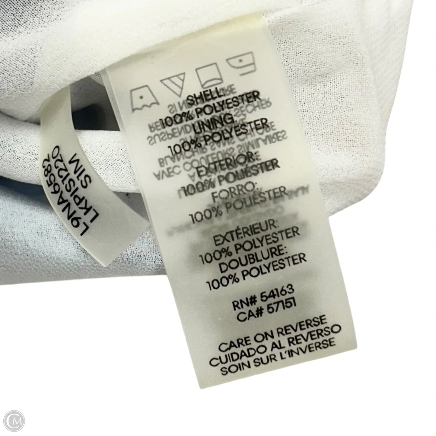 Top Sleeveless Designer By Karl Lagerfeld In Blue & White, Size: S
