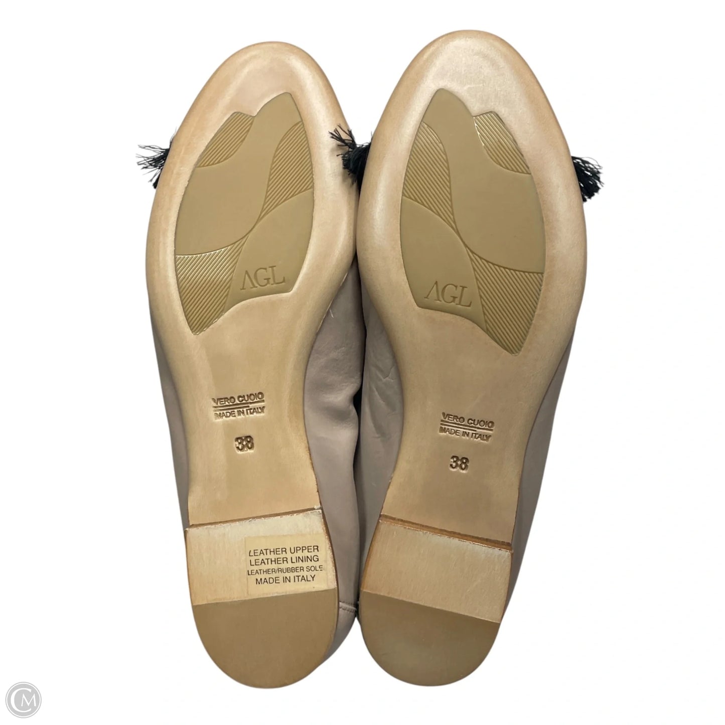 Shoes Flats By Agl In Taupe, Size: 7.5