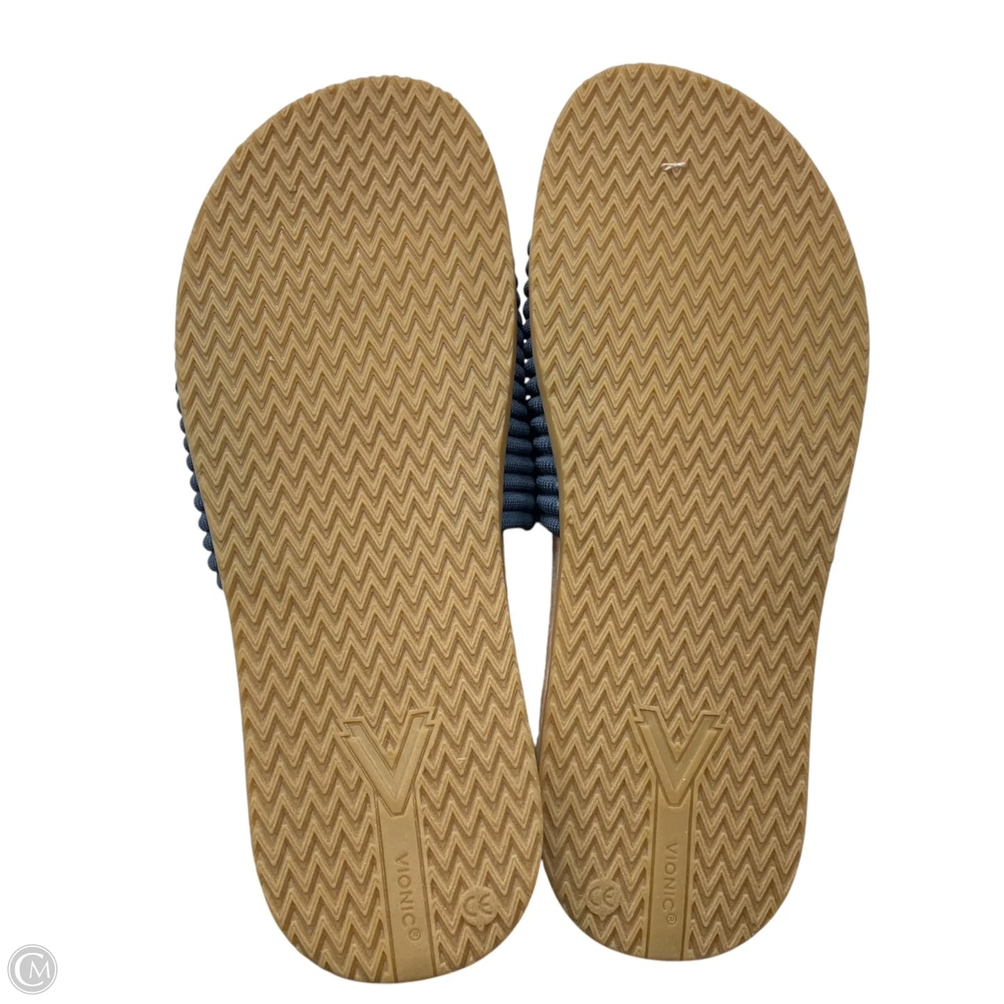 Sandals Flats By Vionic In Navy, Size: 11