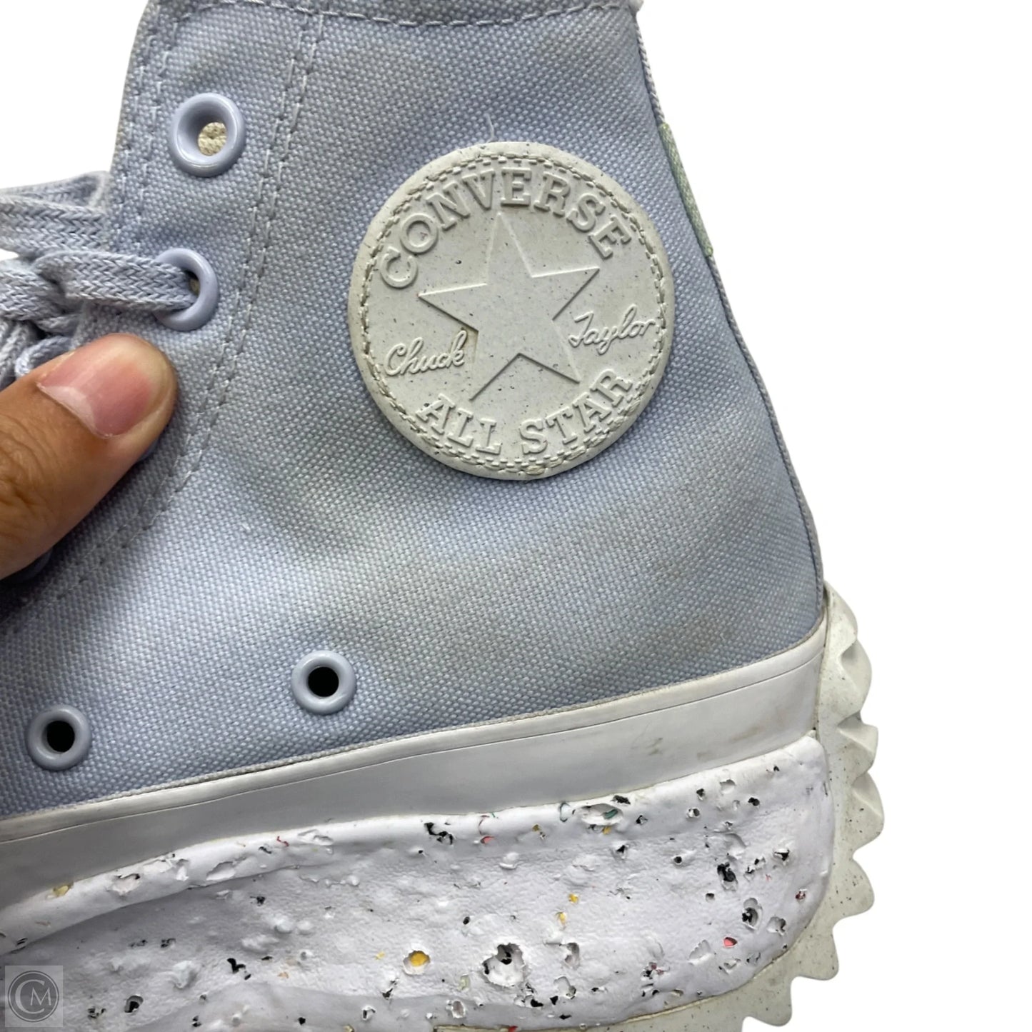 Shoes Sneakers By Converse In Blue & White, Size: 6.5