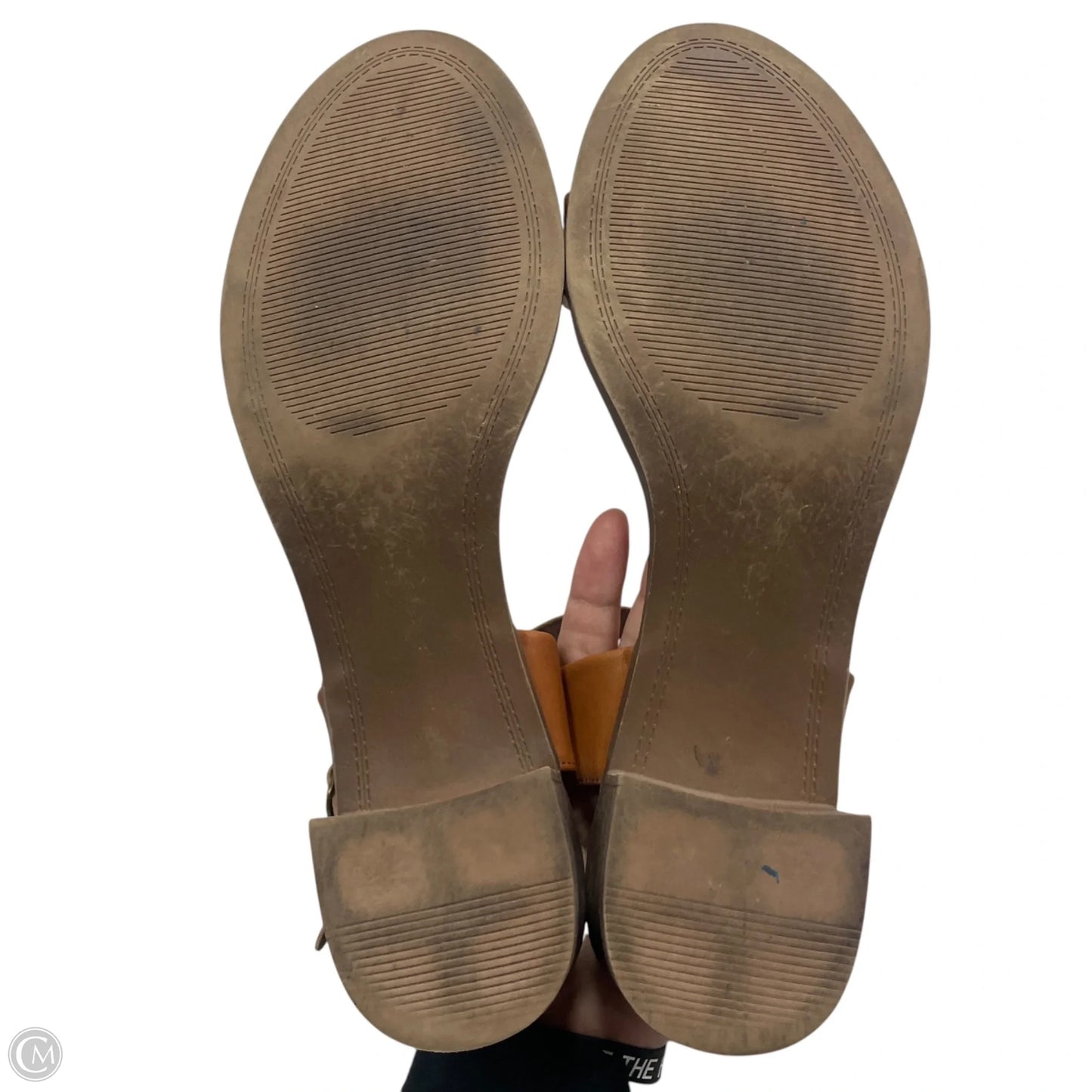 Sandals Heels Block By Rock And Candy In Tan, Size: 12