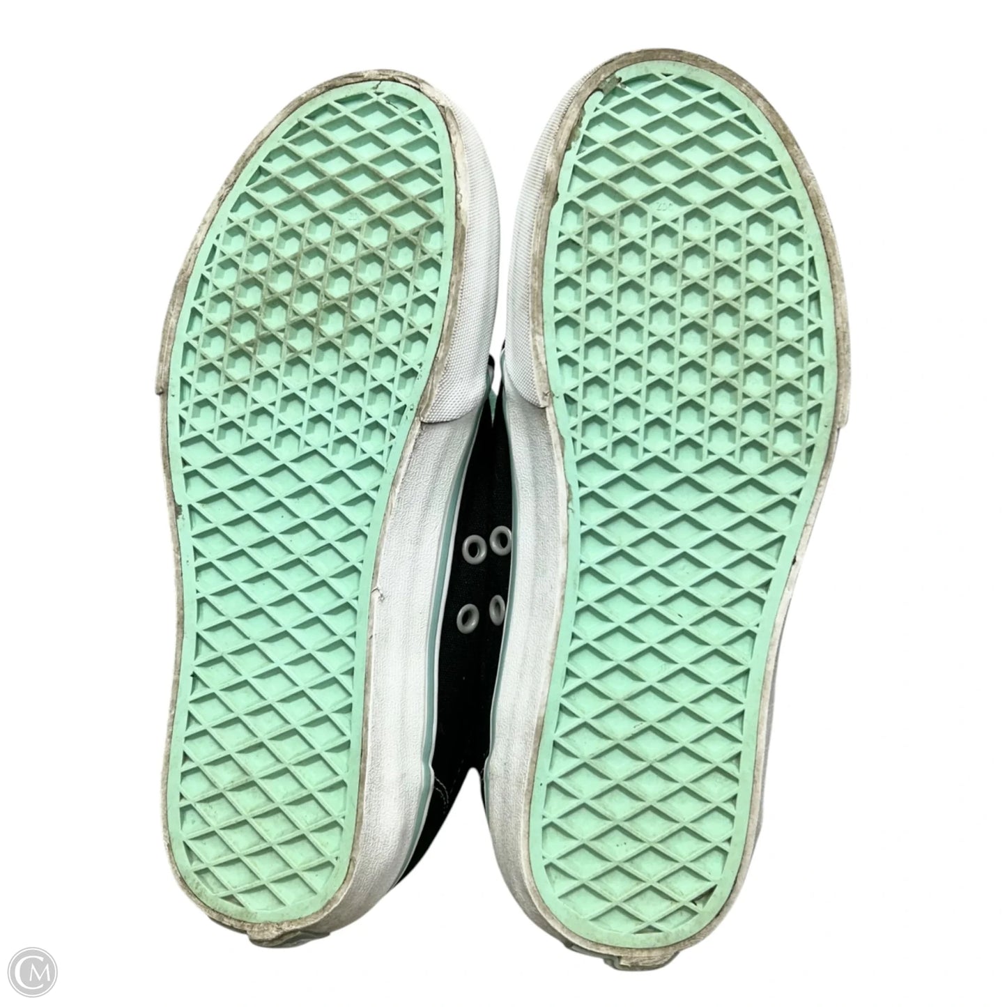 Shoes Sneakers By Vans In Black & White, Size: 7