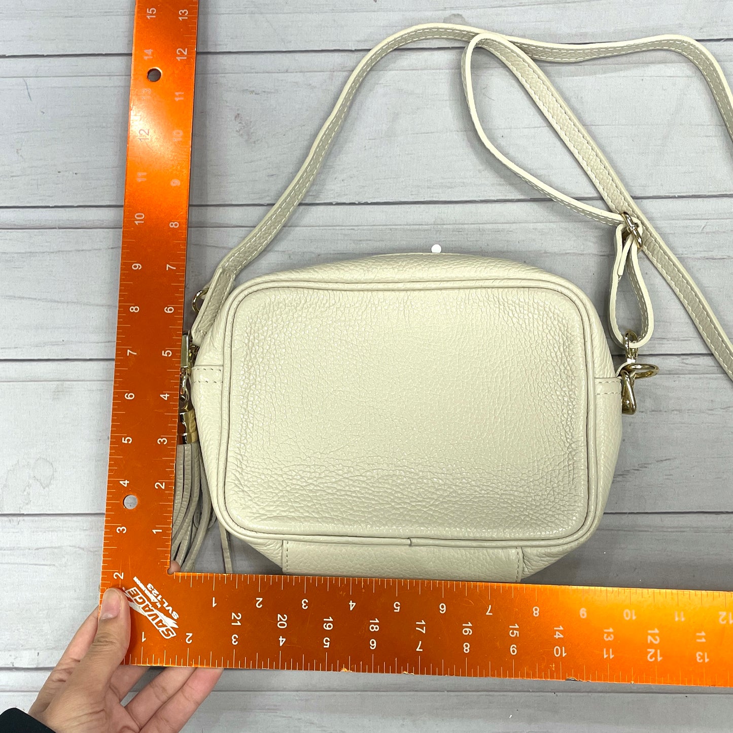 Crossbody Leather By Elie Beaumont, Size: Small