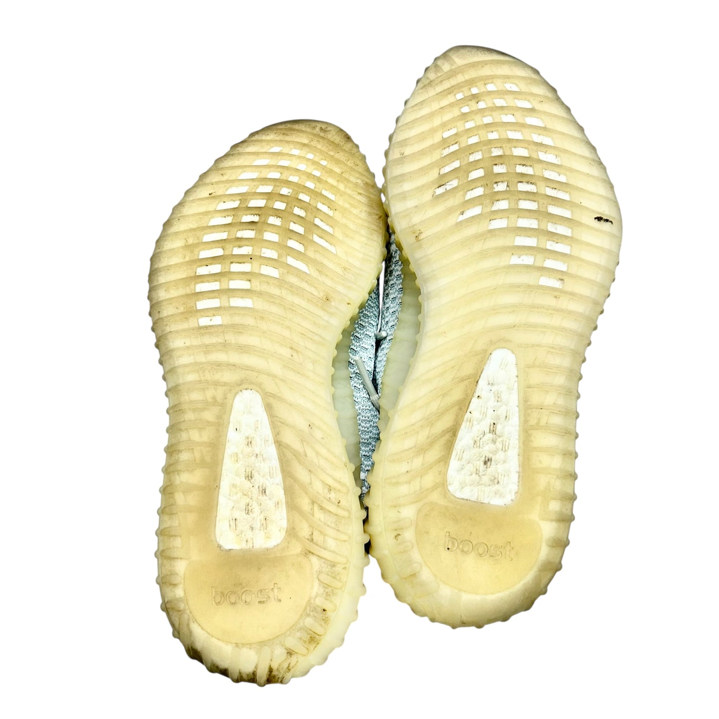 Shoes Luxury Designer By Yeezy In Blue & Yellow, Size: 11