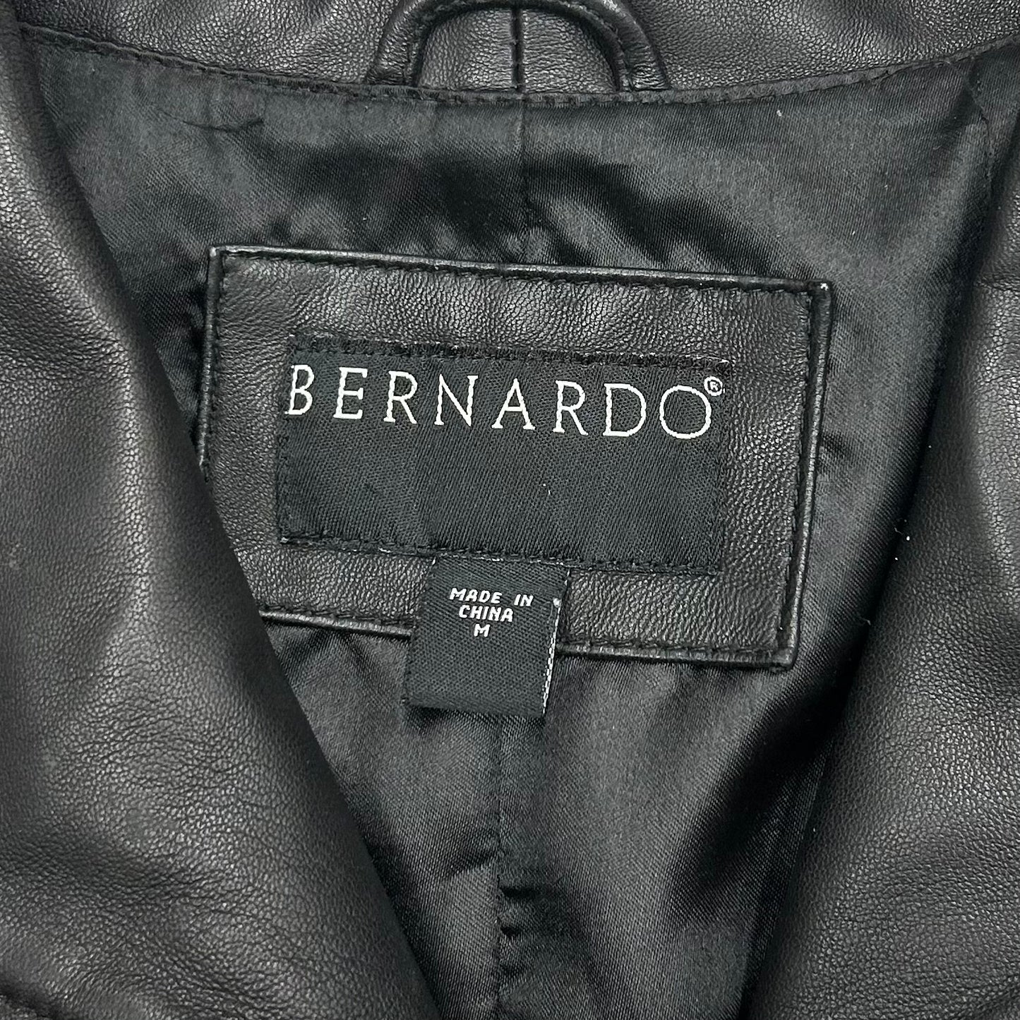 Jacket Leather By Bernardo In Black, Size: M