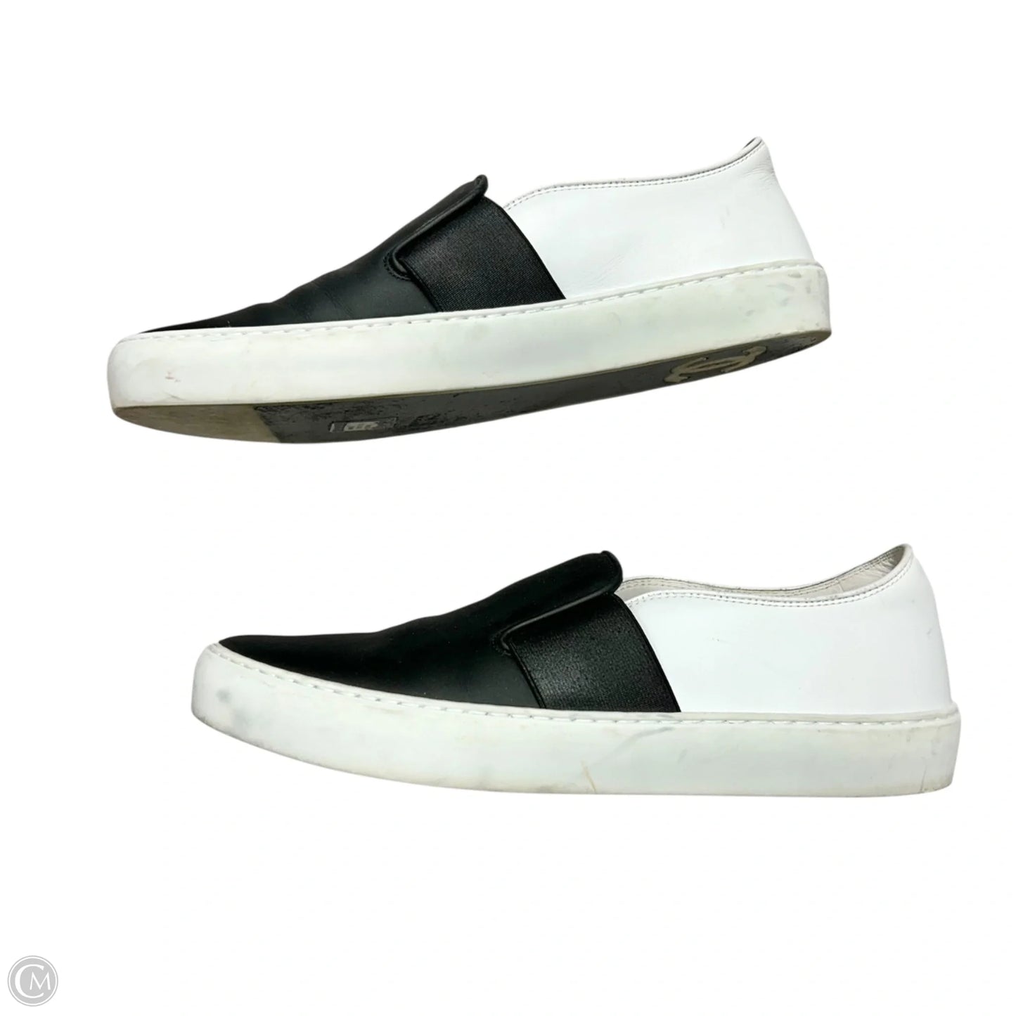 Shoes Luxury Designer By Chanel In Black & White, Size: 7.5