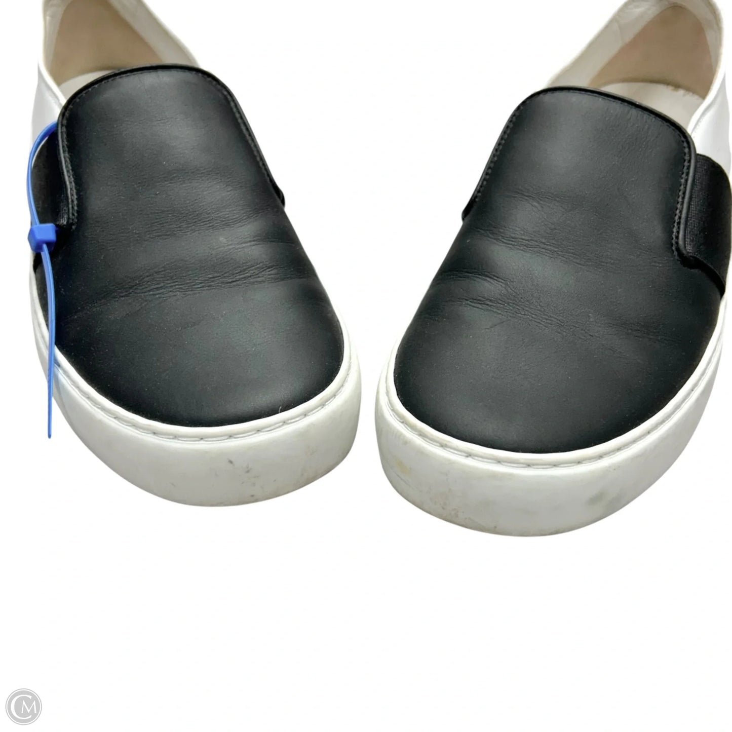 Shoes Luxury Designer By Chanel In Black & White, Size: 7.5