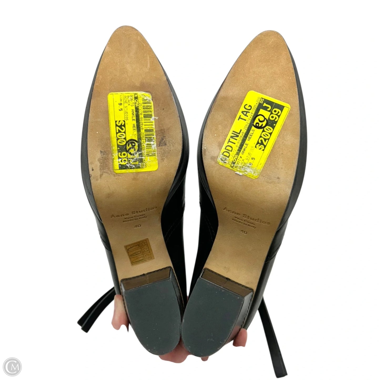 Boots Ankle Heels By Acne Studios In Black, Size: 9.5