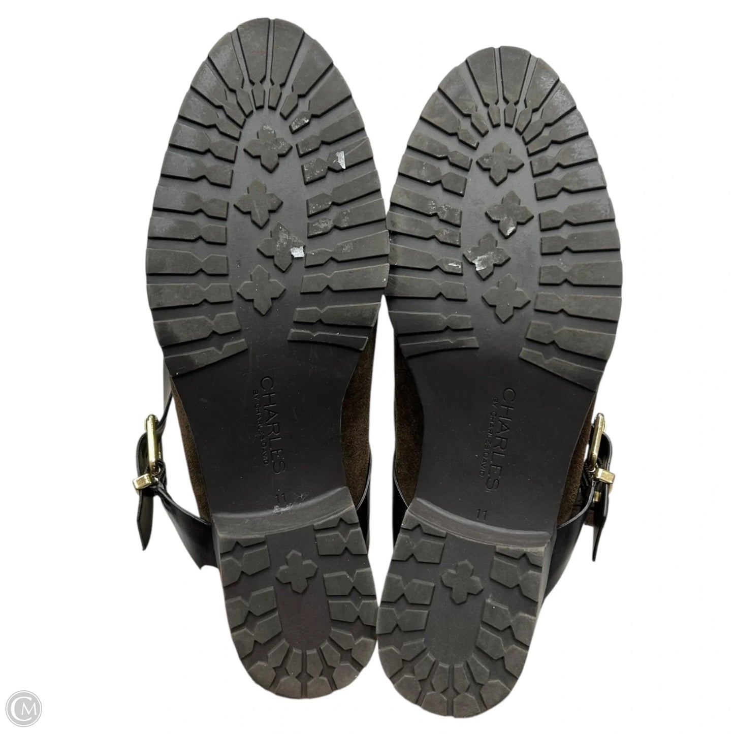 Boots Ankle Heels By Charles By Charles David In Brown, Size: 11