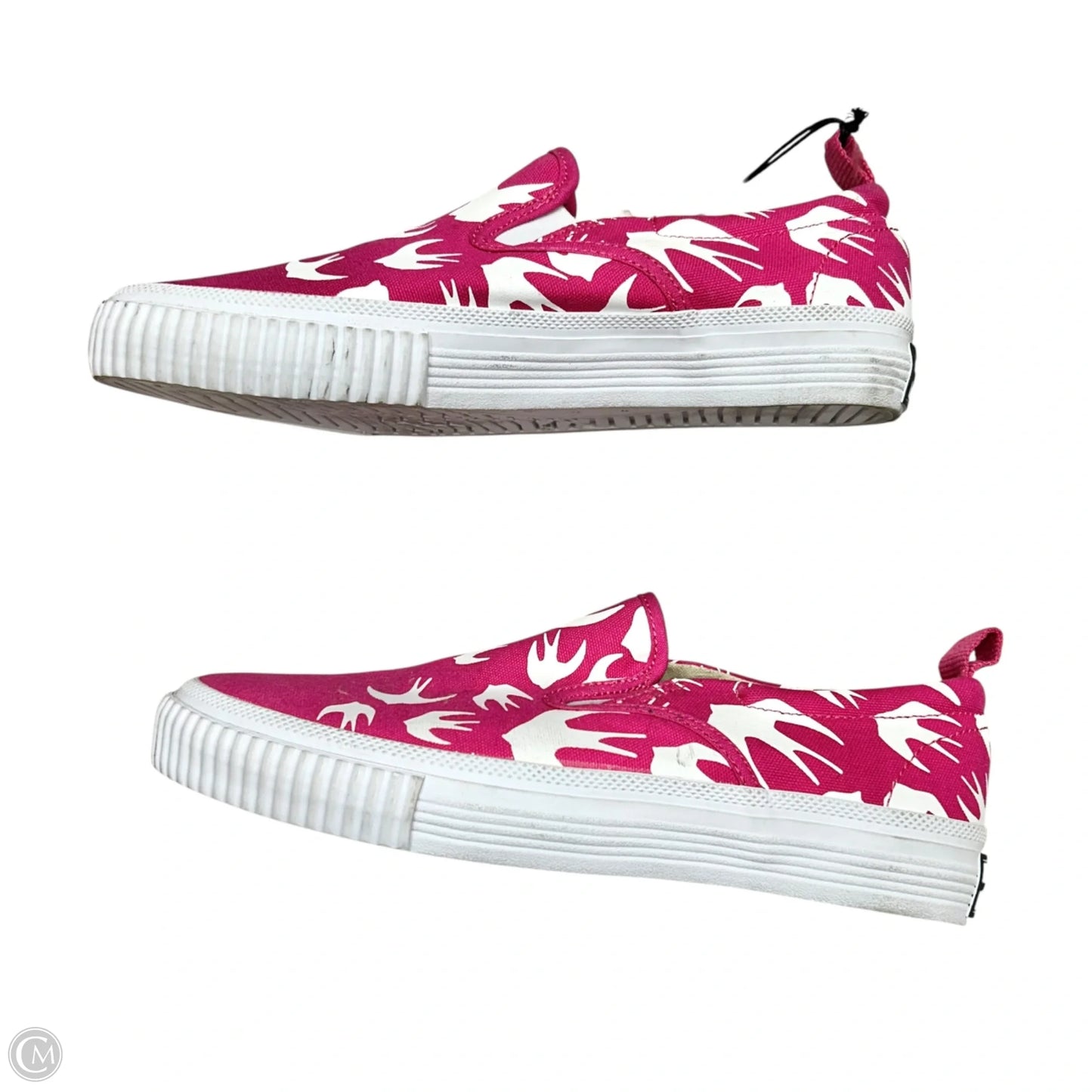 Shoes Luxury Designer By Alexander Mcqueen In Pink & White, Size: 8