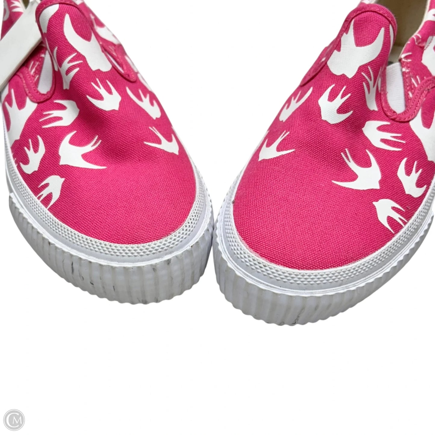 Shoes Luxury Designer By Alexander Mcqueen In Pink & White, Size: 8