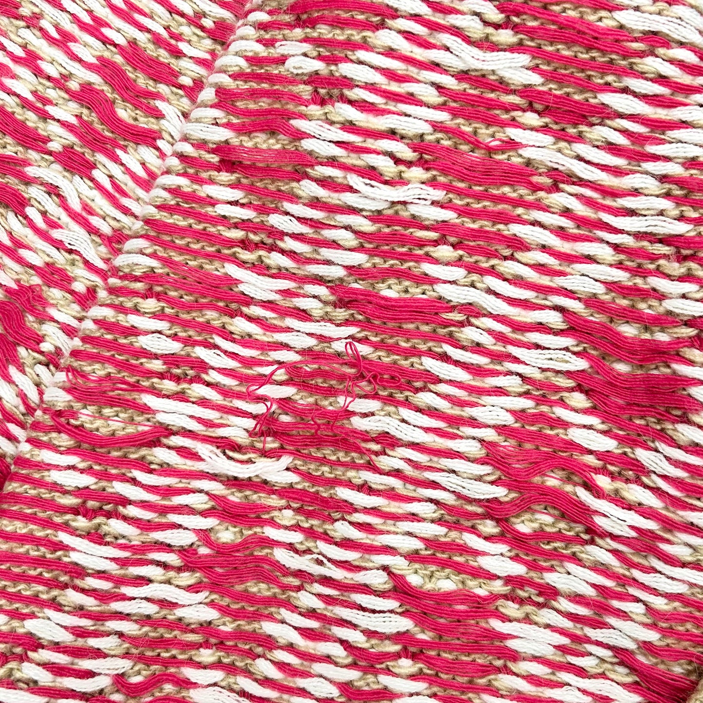 Sweater Cardigan By Anthropologie In Pink & Tan, Size: S