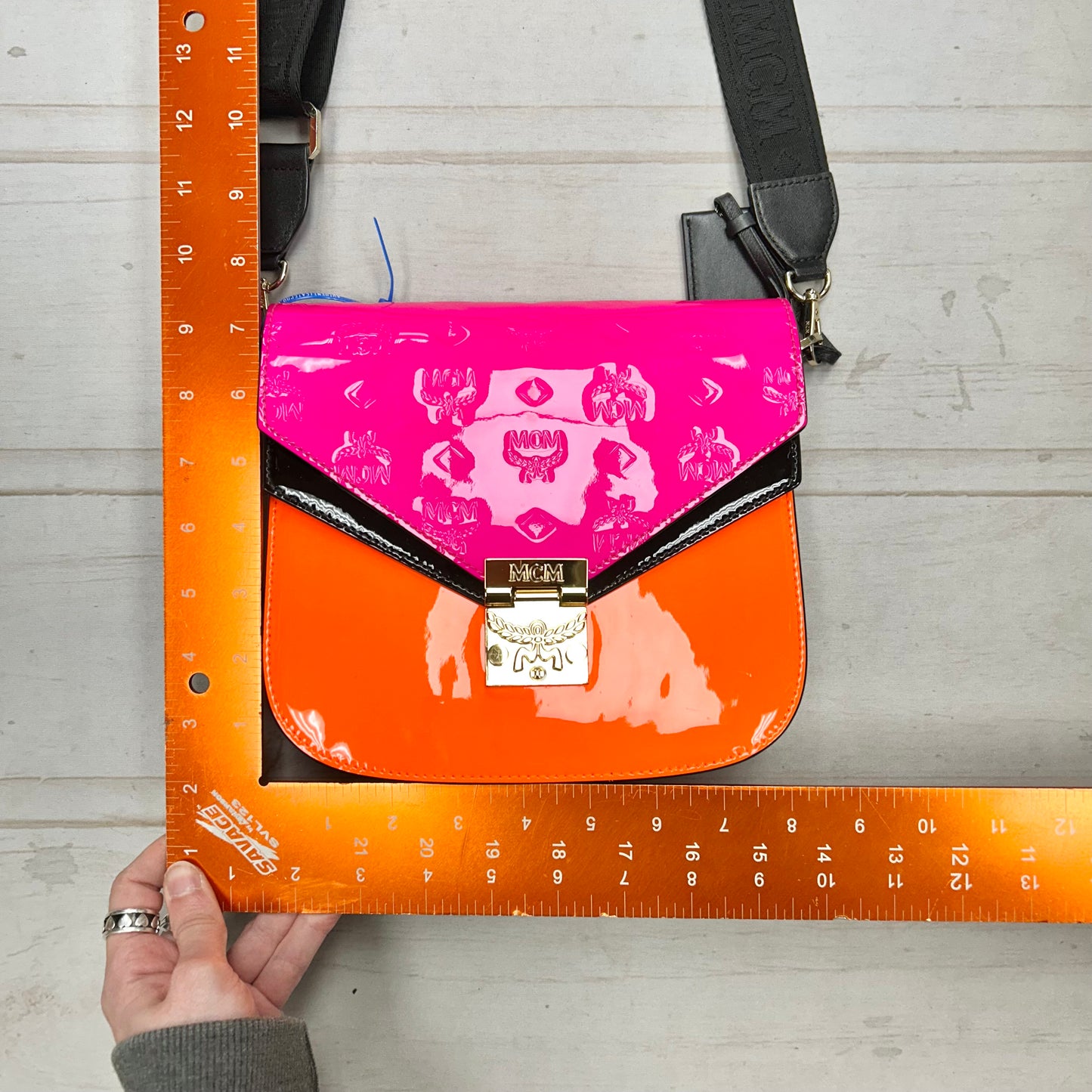 Crossbody Luxury Designer By Mcm, Size: Small