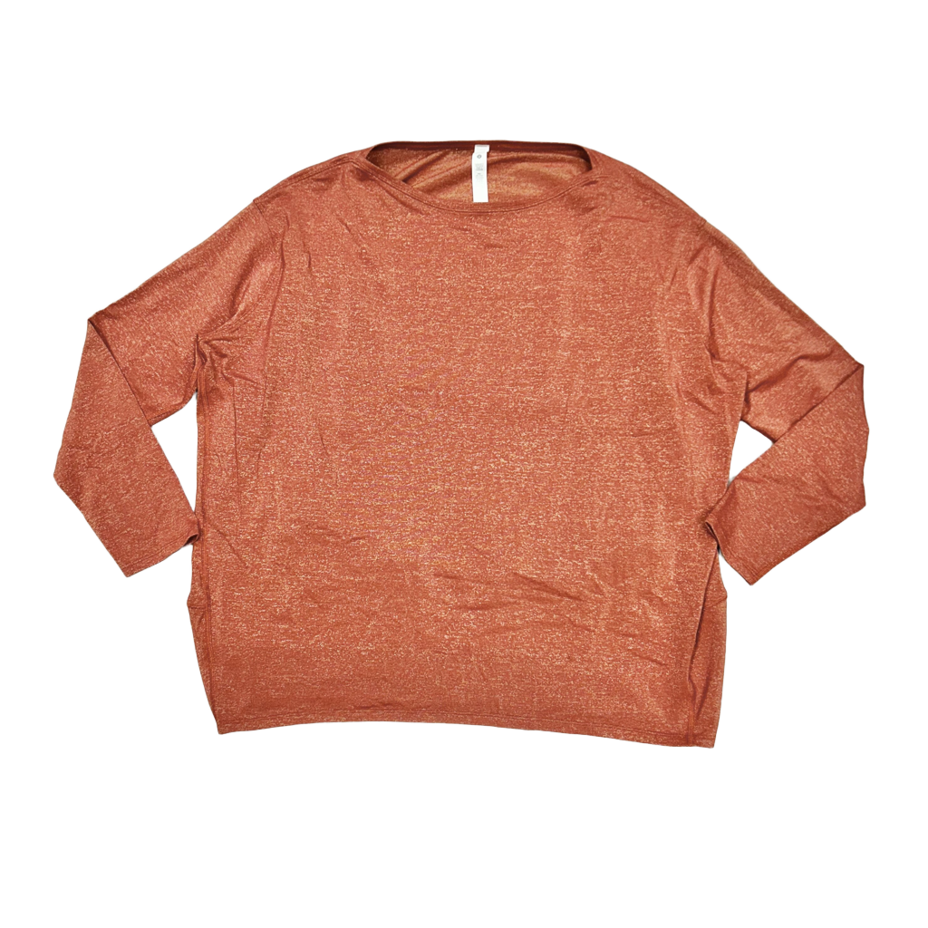 Athletic Top Long Sleeve Collar By Lululemon Size: M