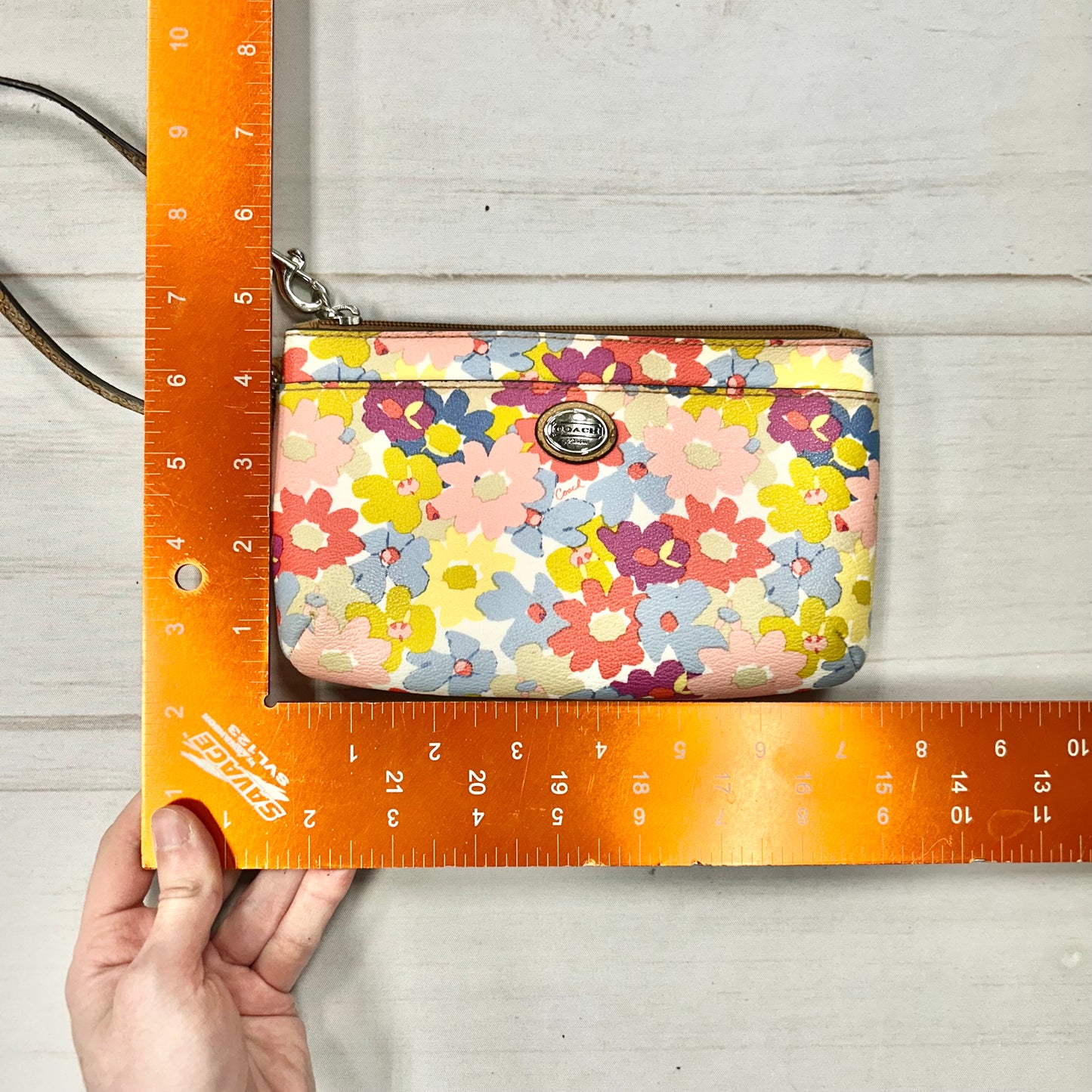 Wristlet Designer By Coach, Size: Medium
