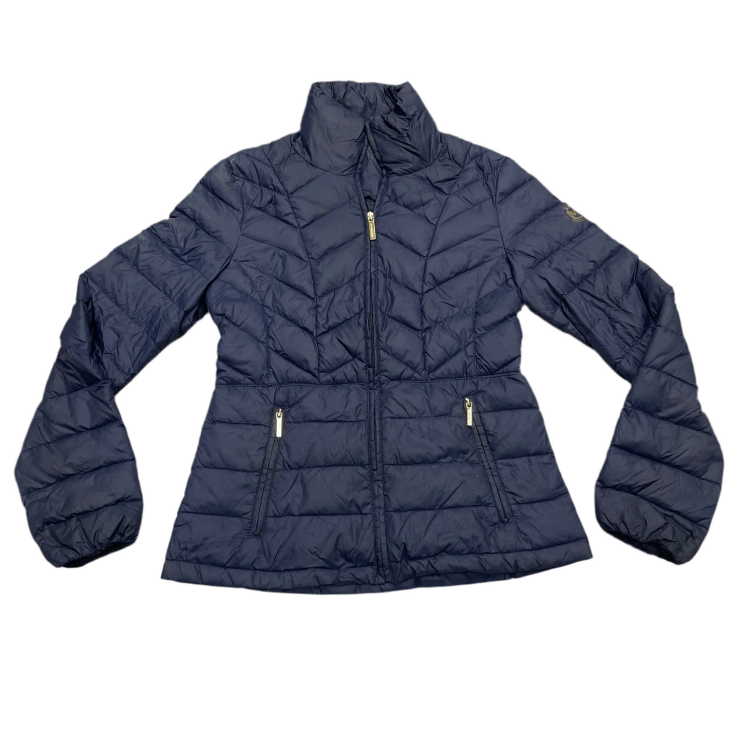 Jacket Puffer & Quilted By Michael By Michael Kors In Navy, Size: S
