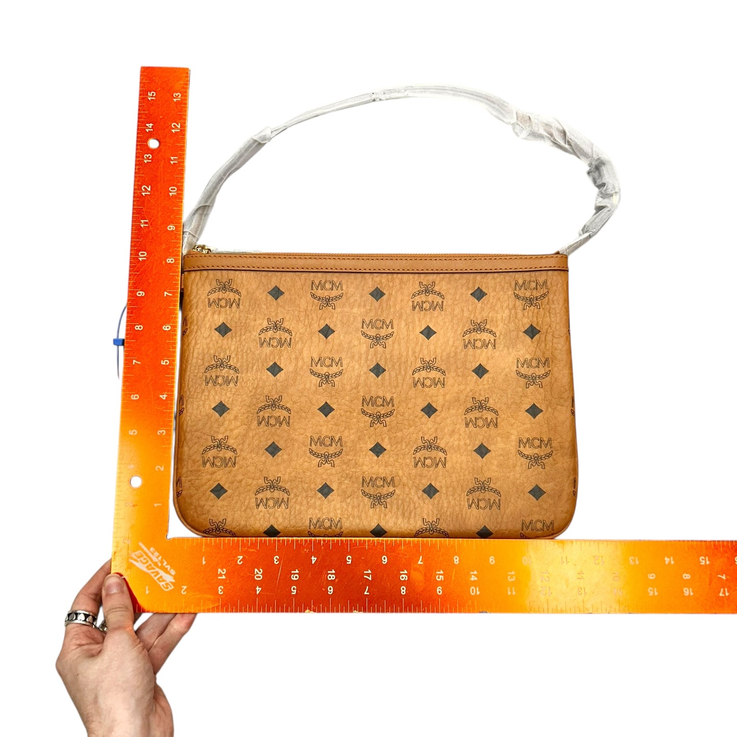 Clutch Luxury Designer By Mcm, Size: Medium