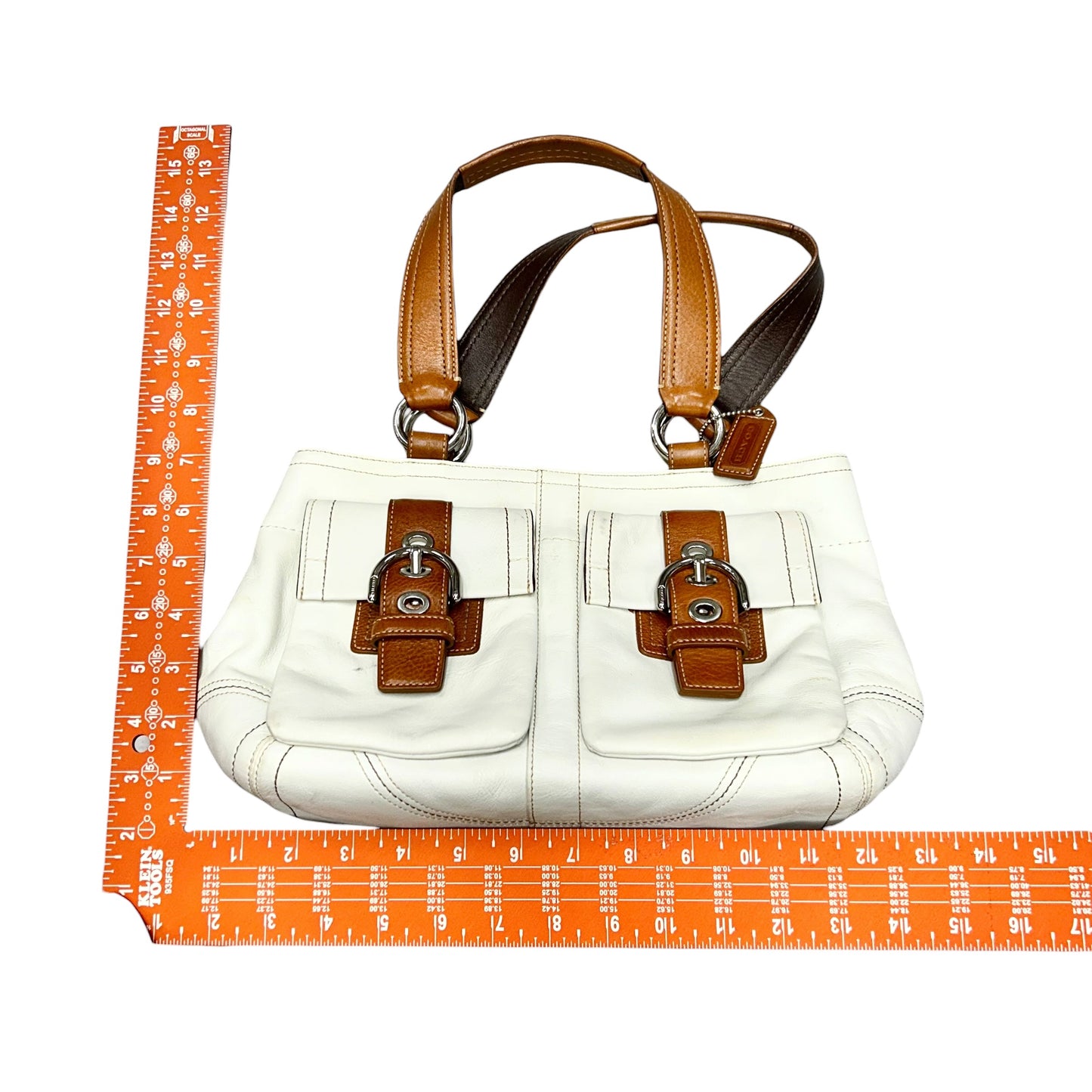 Tote Designer By Coach, Size: Medium
