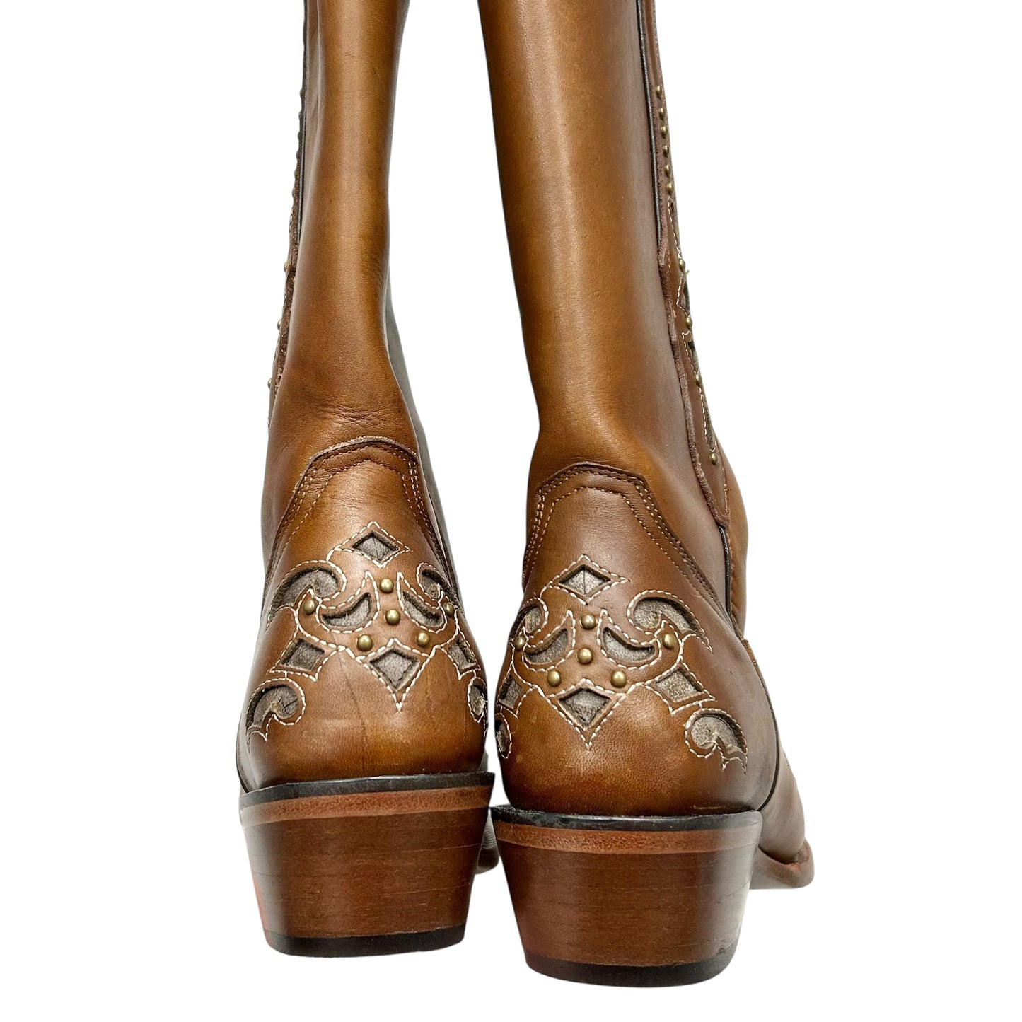 BOOTS WESTERN by Tanner Mark In BROWN, Size: 10