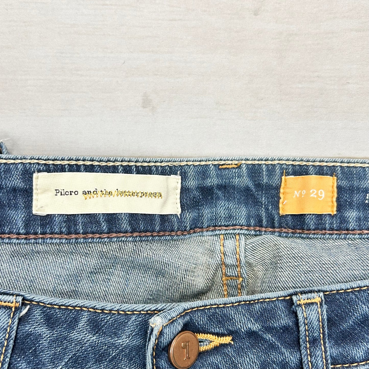 Jeans Straight By Pilcro In Blue Denim, Size: 8