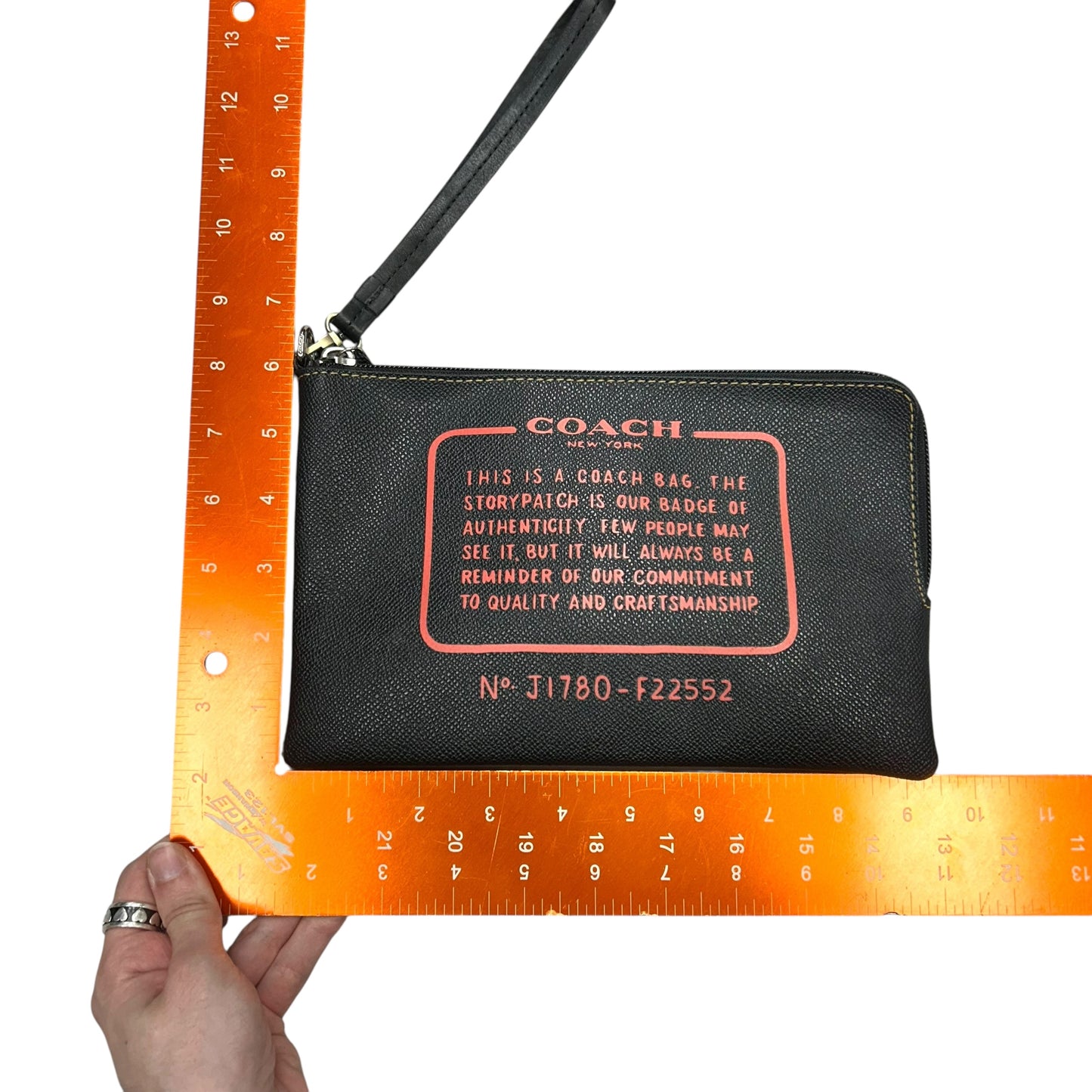 Wristlet Designer By Coach, Size: Large