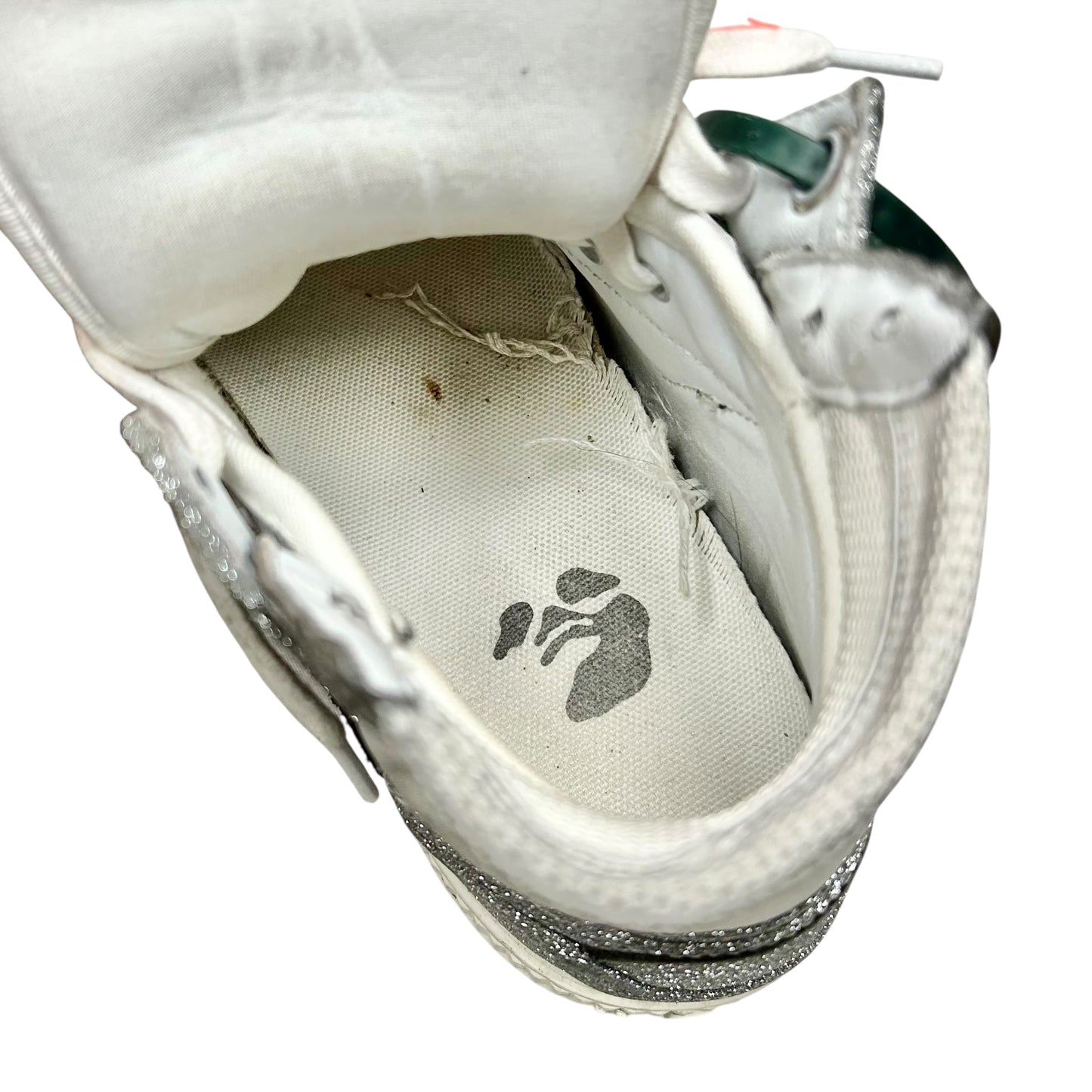 Shoes Luxury Designer By Off-white In Silver & White, Size: 8