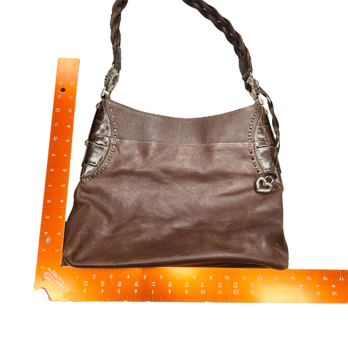 Handbag Leather By Brighton, Size: Medium