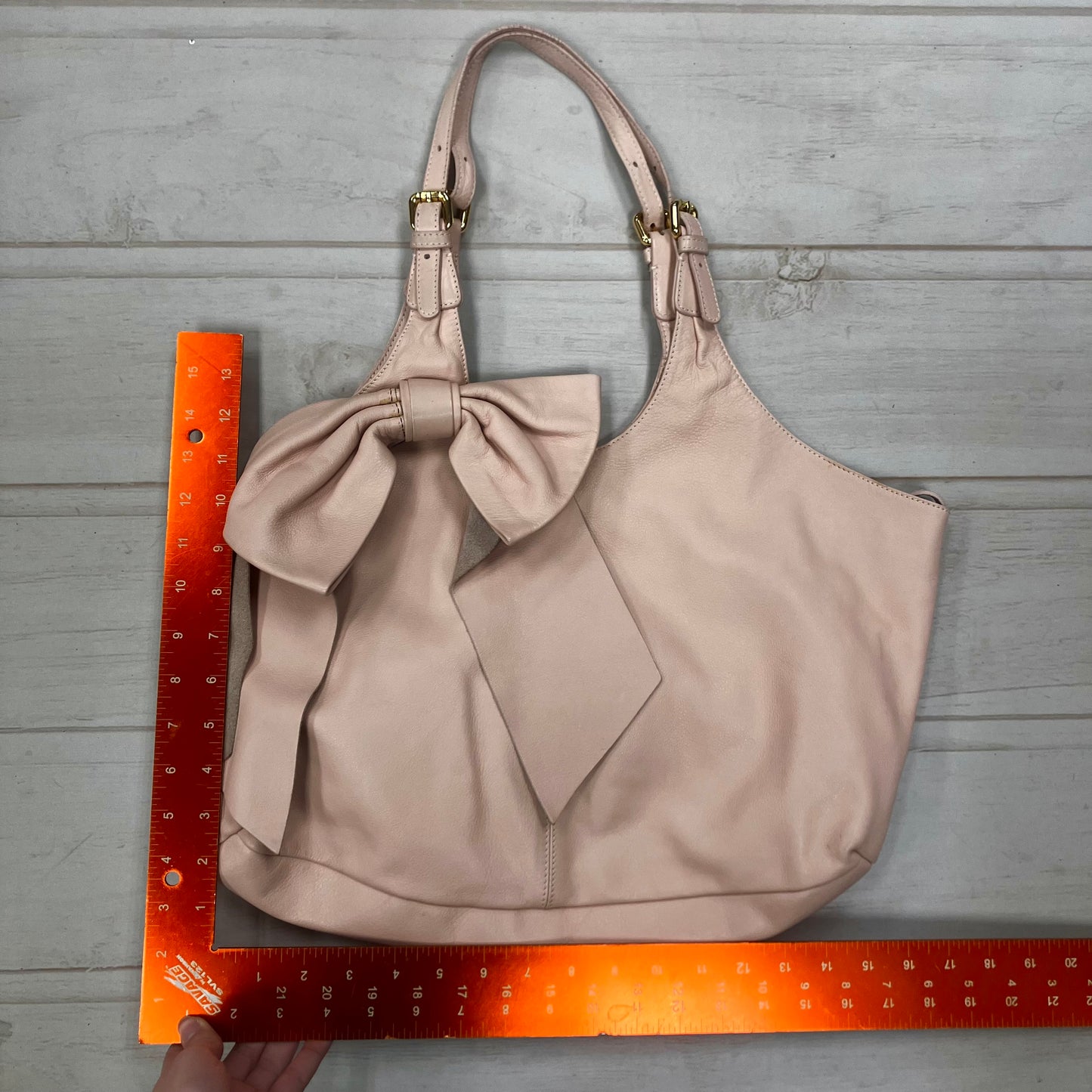 Handbag Leather By Red V, Size: Medium