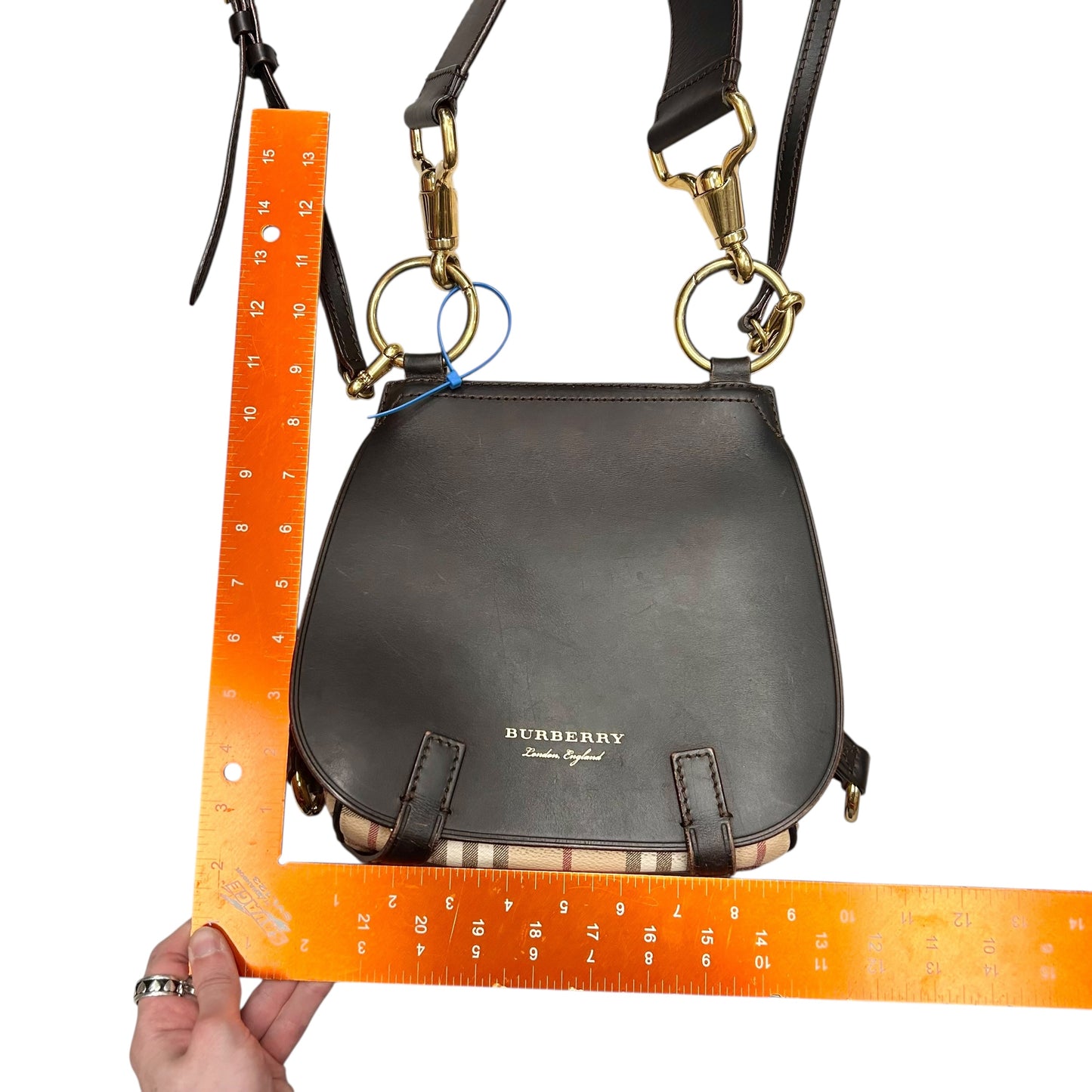 Crossbody Luxury Designer By Burberry, Size: Medium