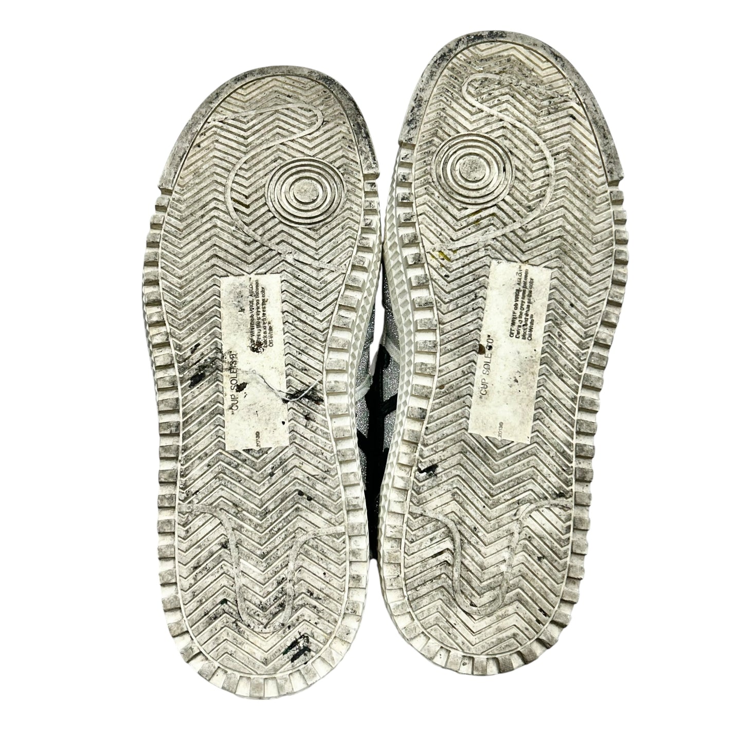 Shoes Luxury Designer By Off-white In Silver & White, Size: 8