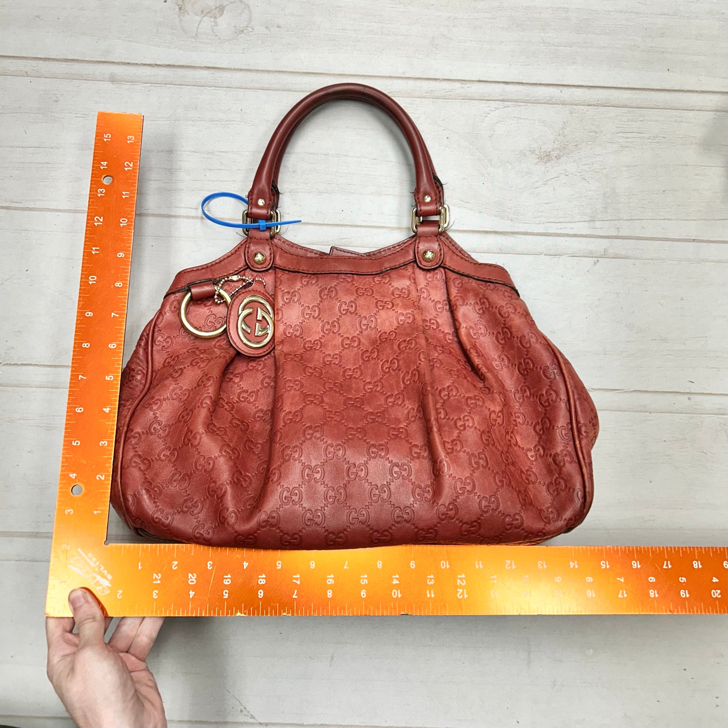 Handbag Luxury Designer By Gucci, Size: Large