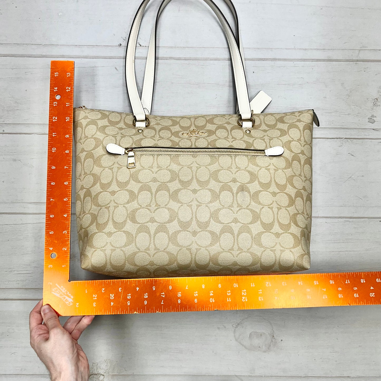 Handbag Designer By Coach, Size: Large