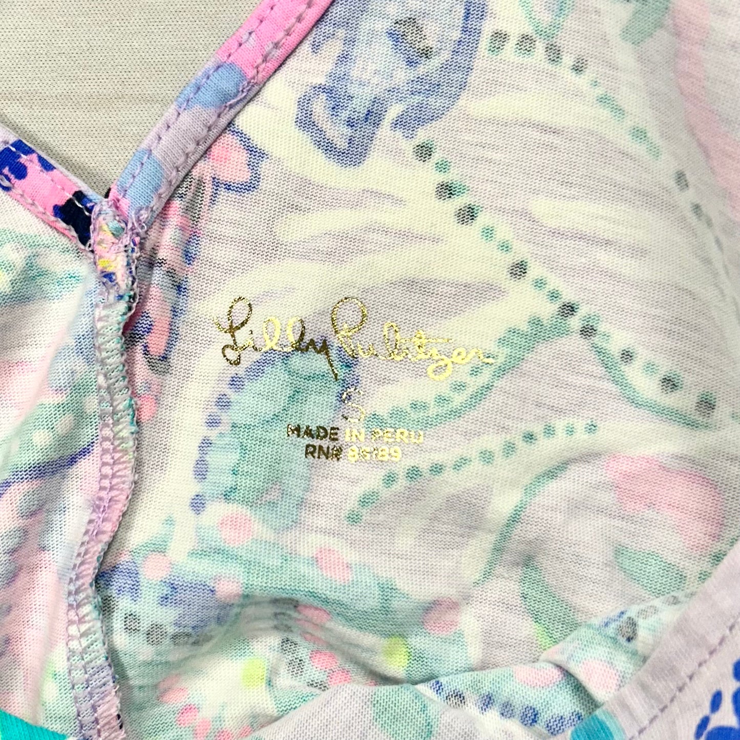 Dress Designer By Lilly Pulitzer In Blue & Purple, Size: S