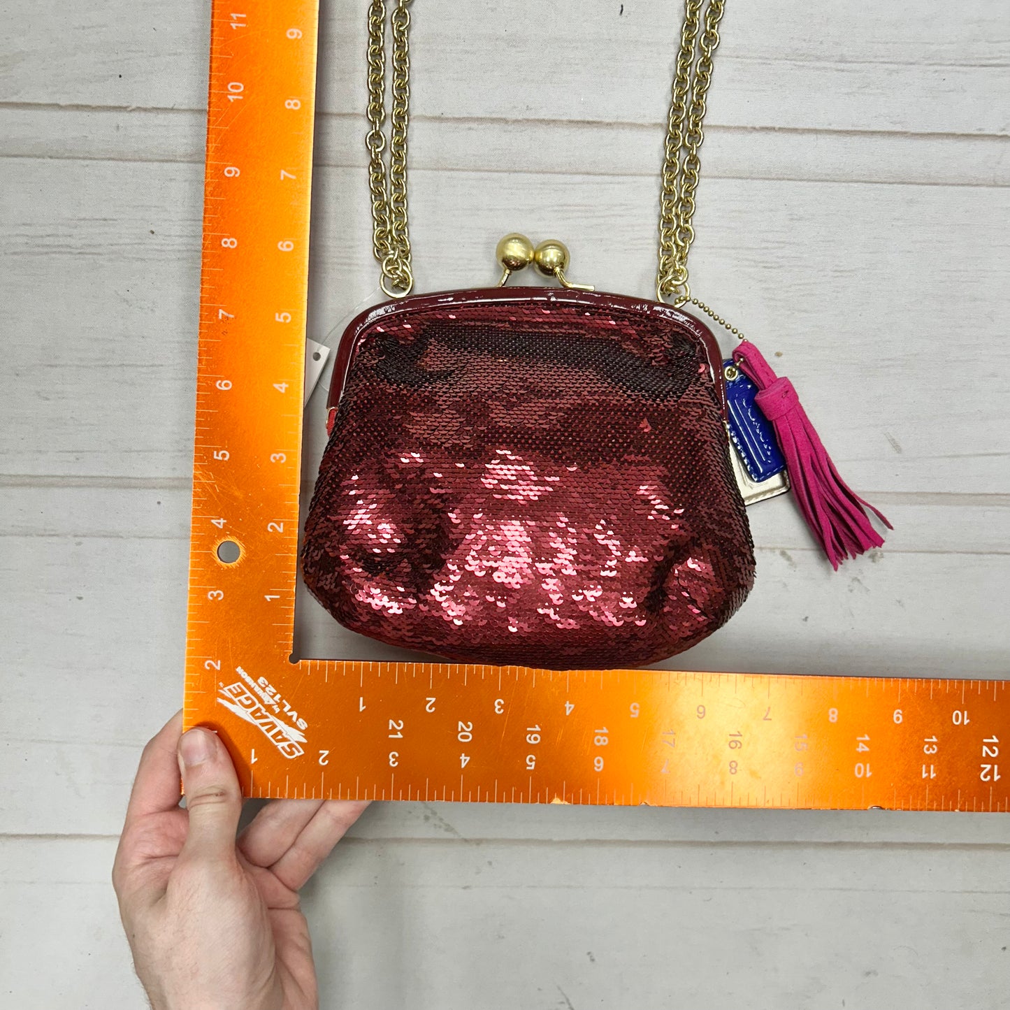 Crossbody Designer By Coach, Size: Small