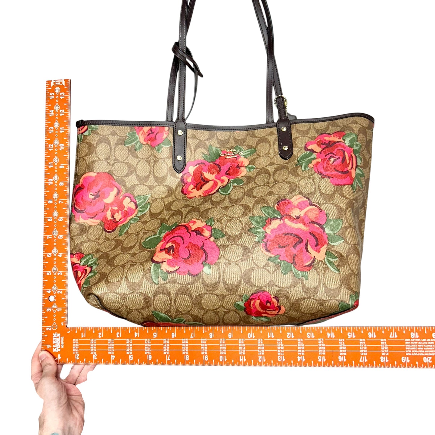 Tote Designer By Coach, Size: Large
