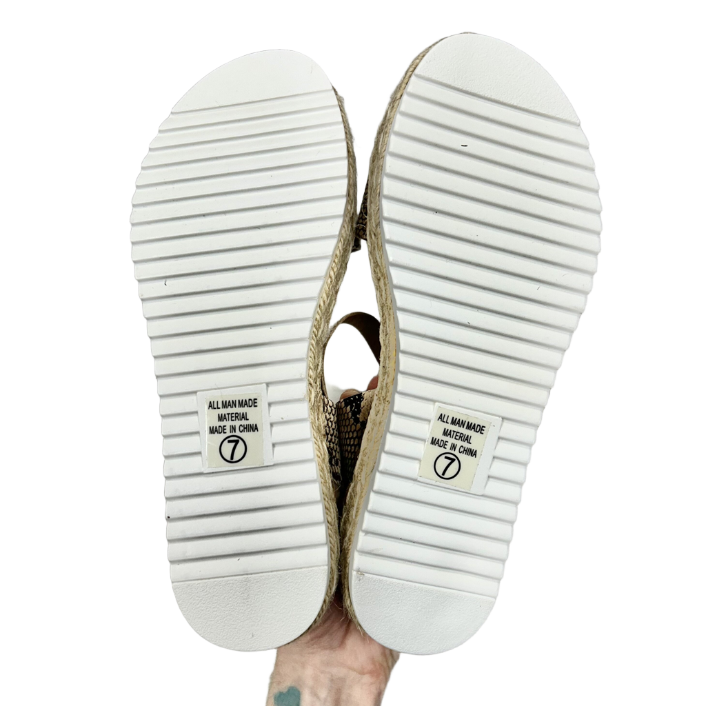 Sandals Heels Platform By Soda Size: 7