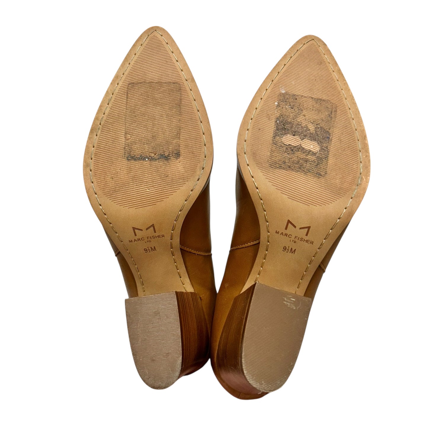 BOOTS LEATHER by MARC FISHER In TAN, Size: 9.5