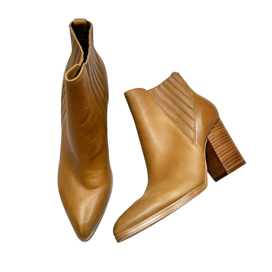 BOOTS LEATHER by MARC FISHER In TAN, Size: 9.5