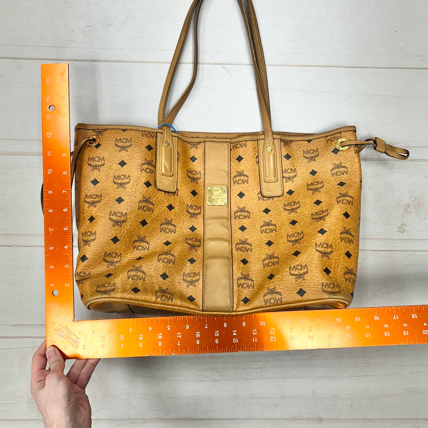 Tote Luxury Designer By Mcm, Size: Medium
