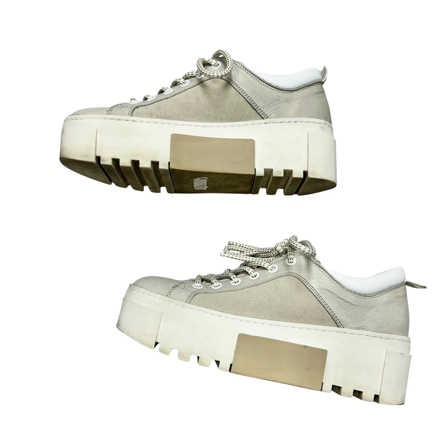 Shoes Sneakers Platform By Vic Matie In Cream & White, Size: 7